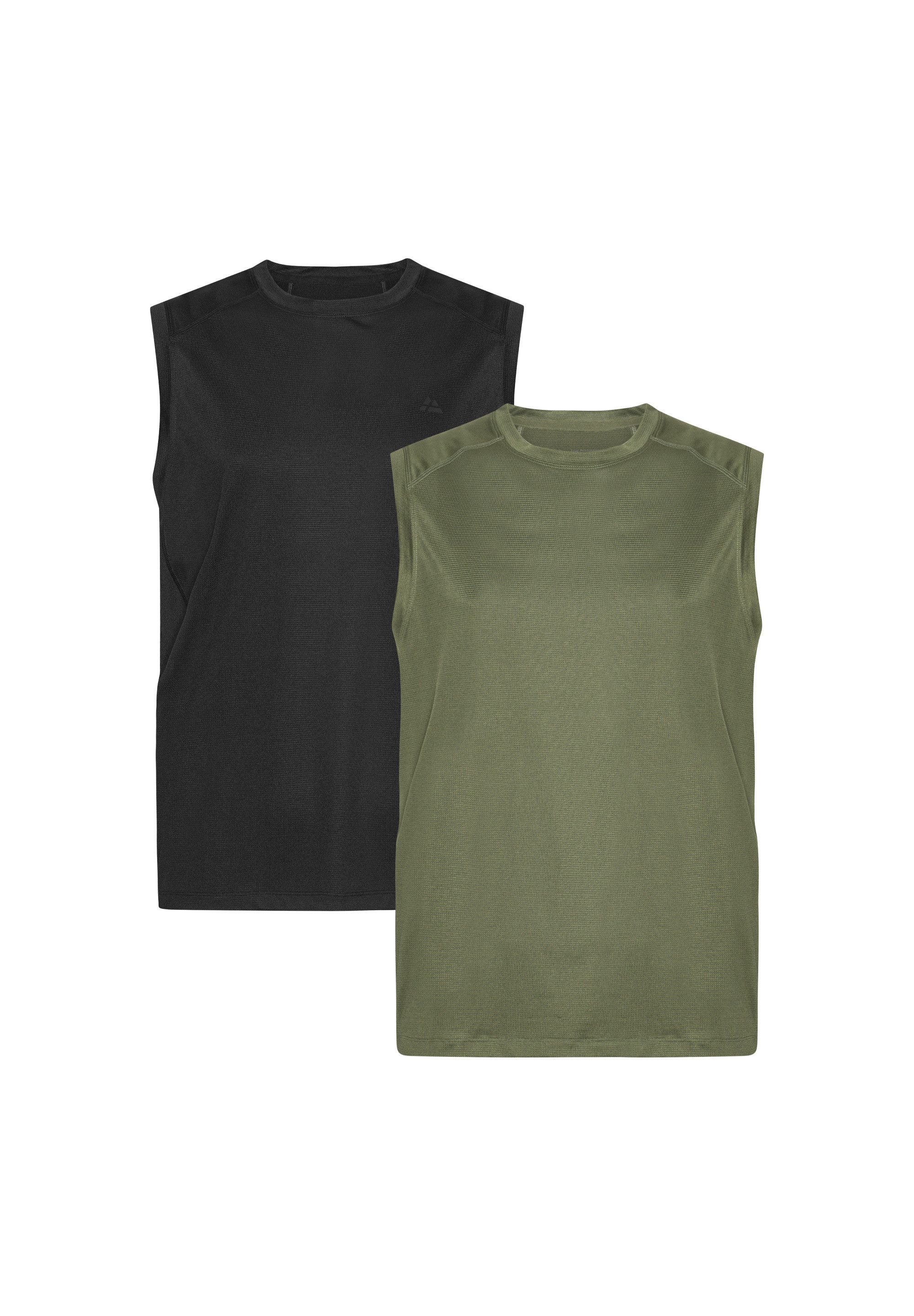 DANISH ENDURANCE Muskelshirt Sustain Sports Tank (2-St) Sport Tank-Top Herren, Laufshirt, Muskelshirts, Atmungsaktiv