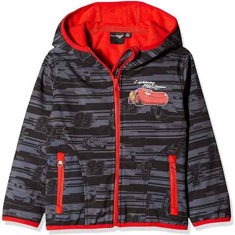 Disney Cars Softshelljacke CARS Jungen Jacke Kinder Softshelljacke 3 4 5 6 7 8 Jahre grau - rot 98 104 110 116 128 cm