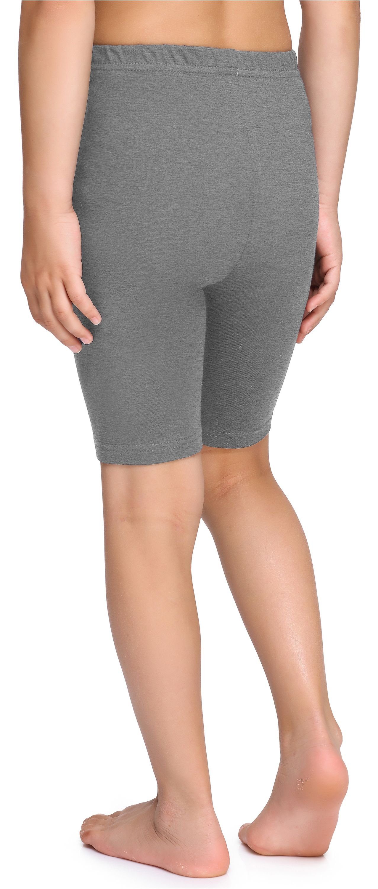 Leggings Style MS10-227 Mittel Baumwolle Kurze Merry Melange Leggings Bund aus elastischer (1-tlg) Mädchen