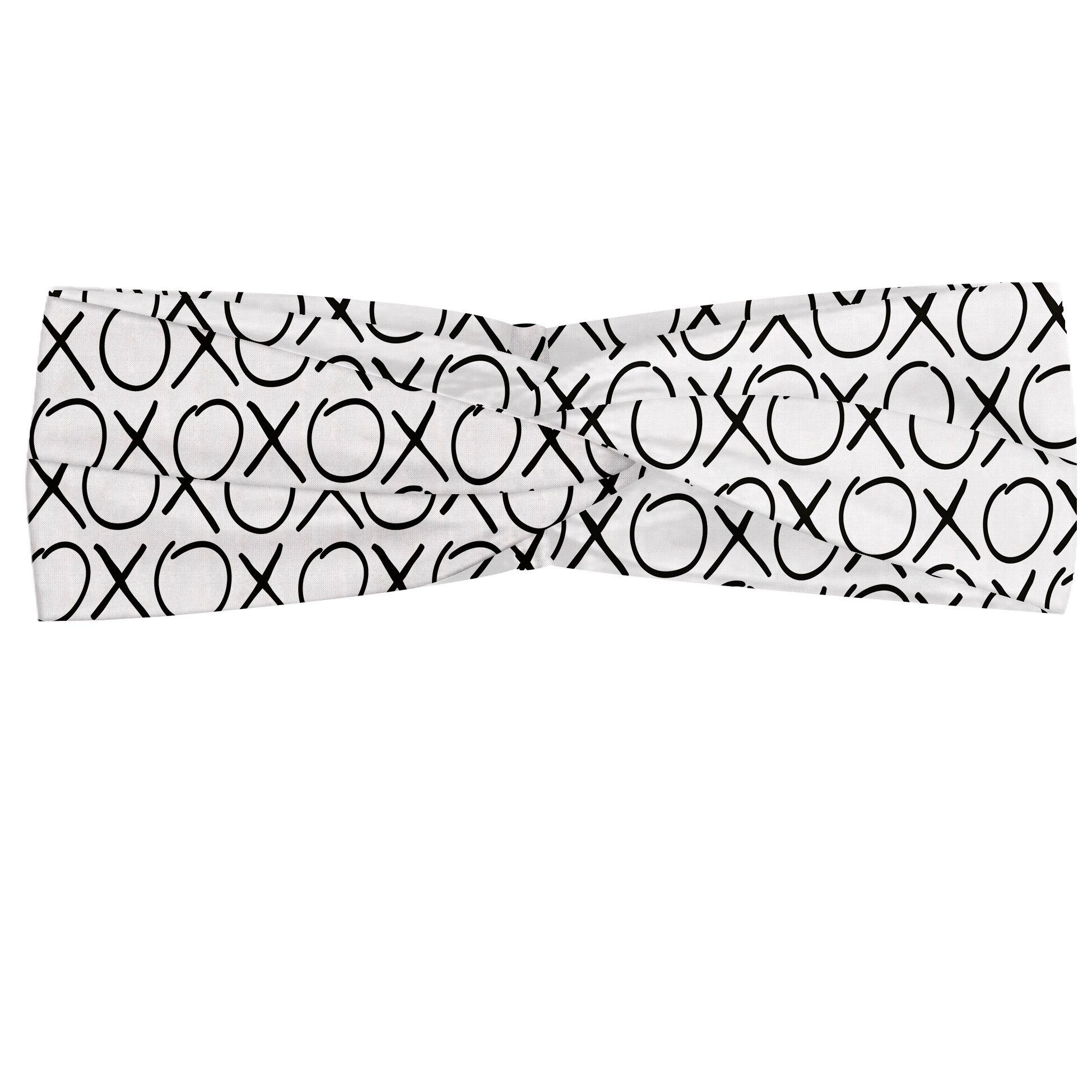 accessories Monochrome und Xo Stil Abakuhaus Stirnband Angenehme alltags Doodles Elastisch