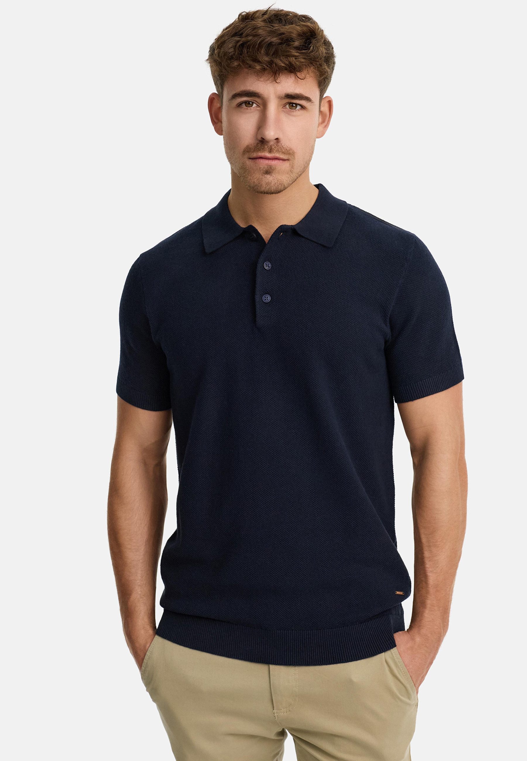 Indicode Poloshirt Herren INVorm Polo Shirt Herrenshirt mit dezent struktur günstig online kaufen