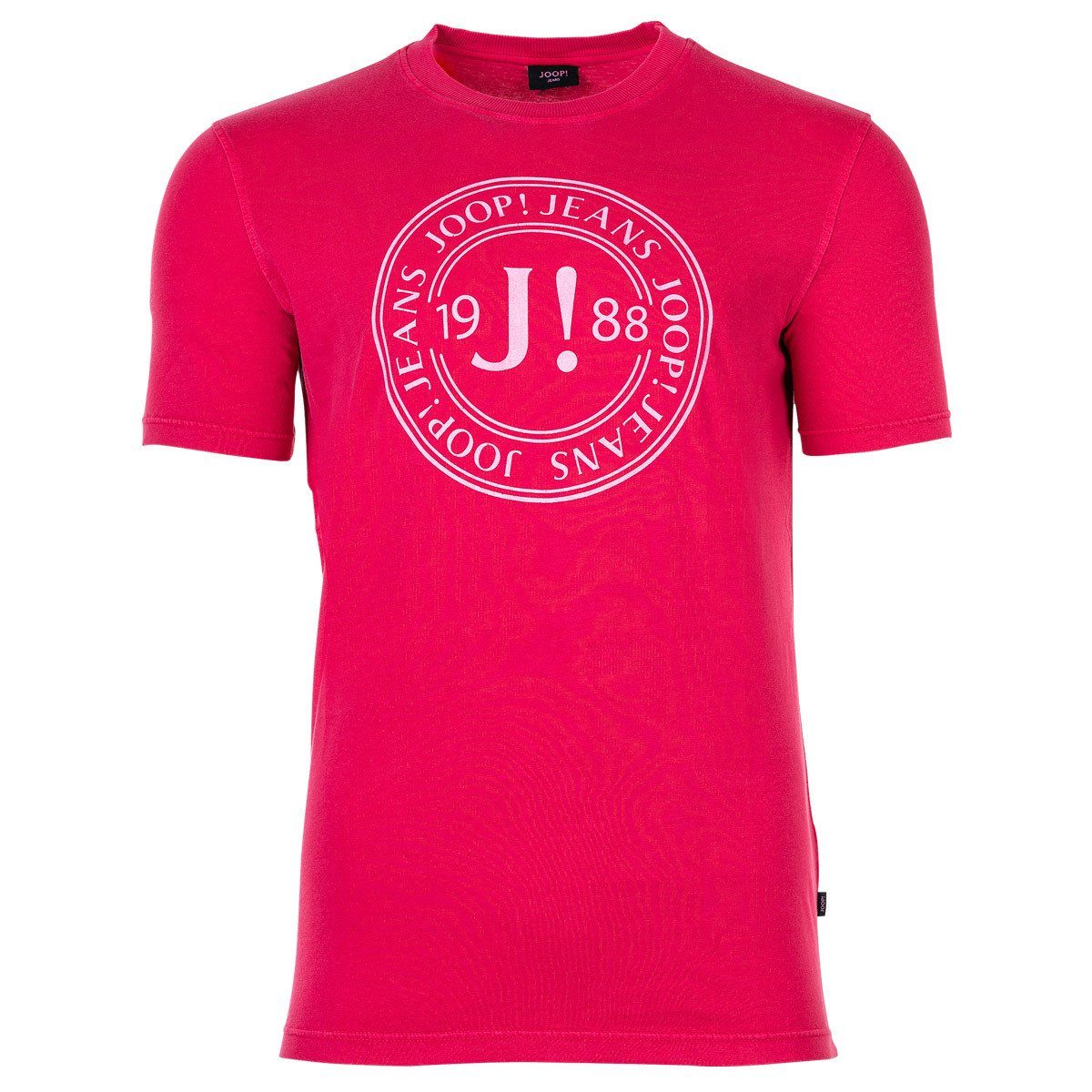 Joop Jeans T-Shirt Herren T-Shirt - Pink Rundhals, Halbarm JJ222J016