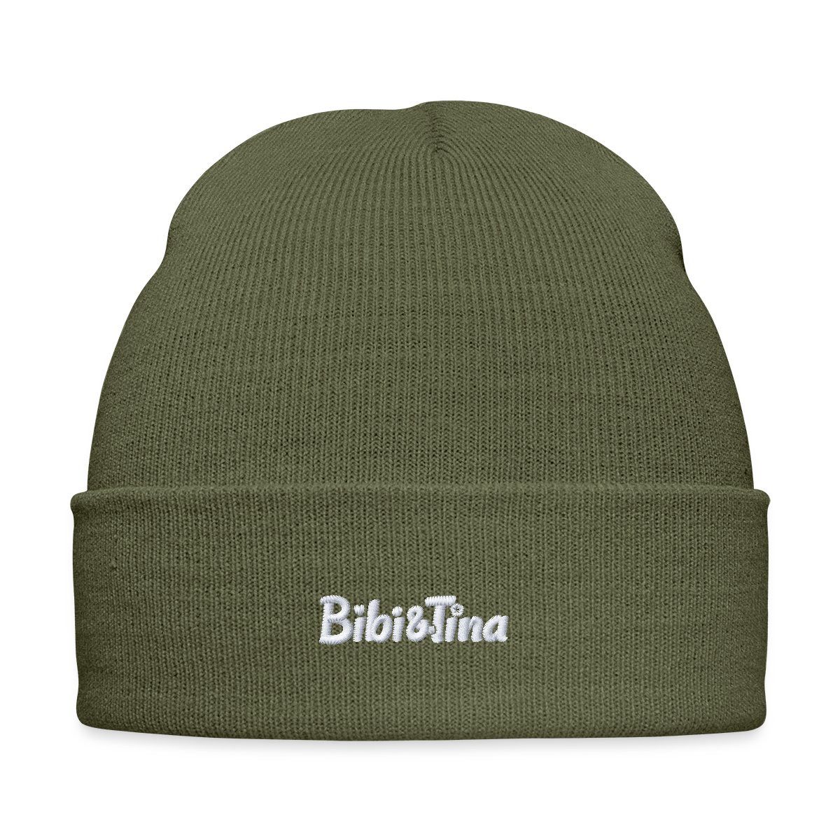Spreadshirt Beanie Bibi und Tina Logo Stick Bestickte Wintermütze (1-St)