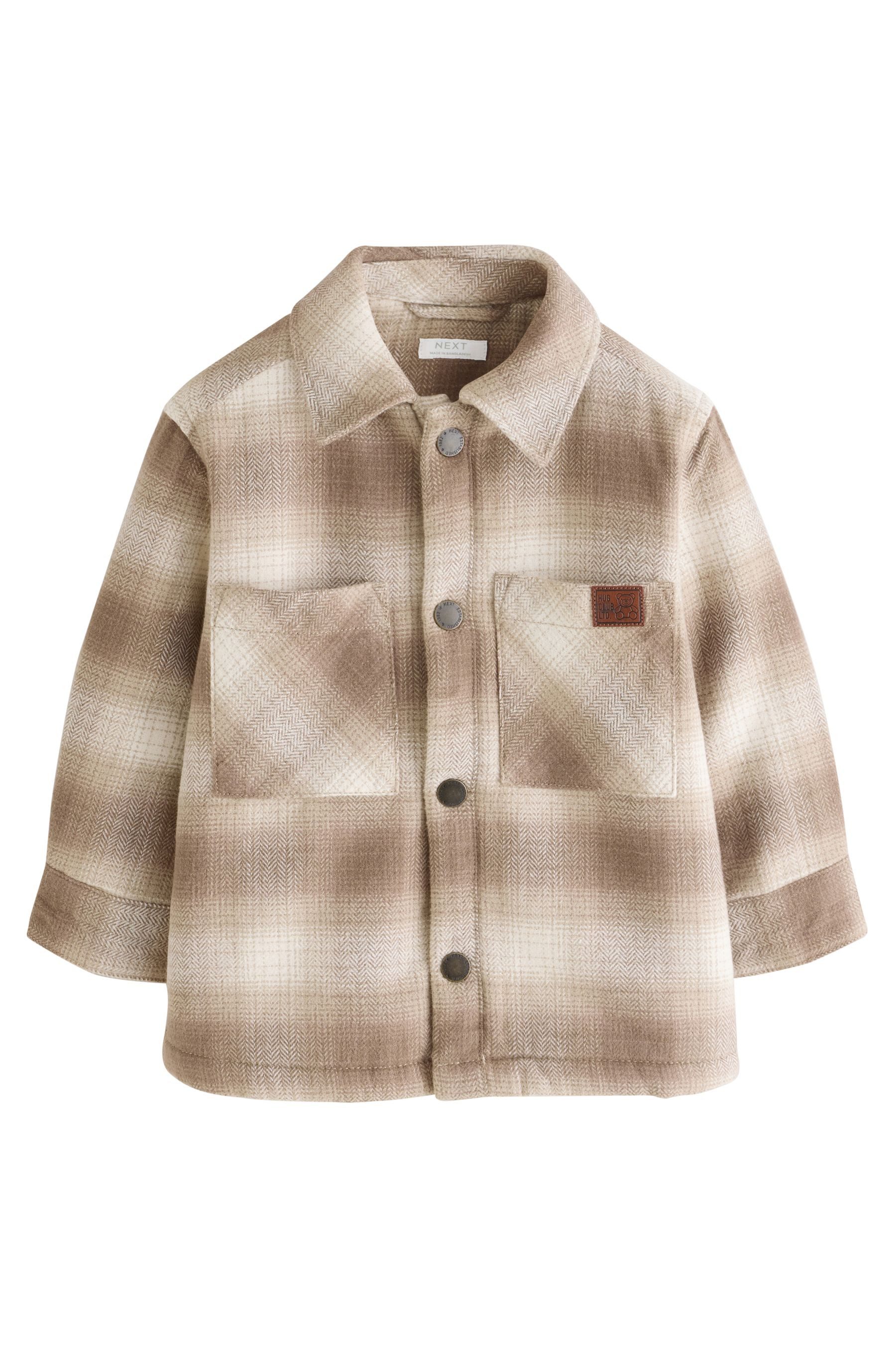 Next Hemdjacke Karierte Hemdjacke mit Teddyfellfutter günstig online kaufen