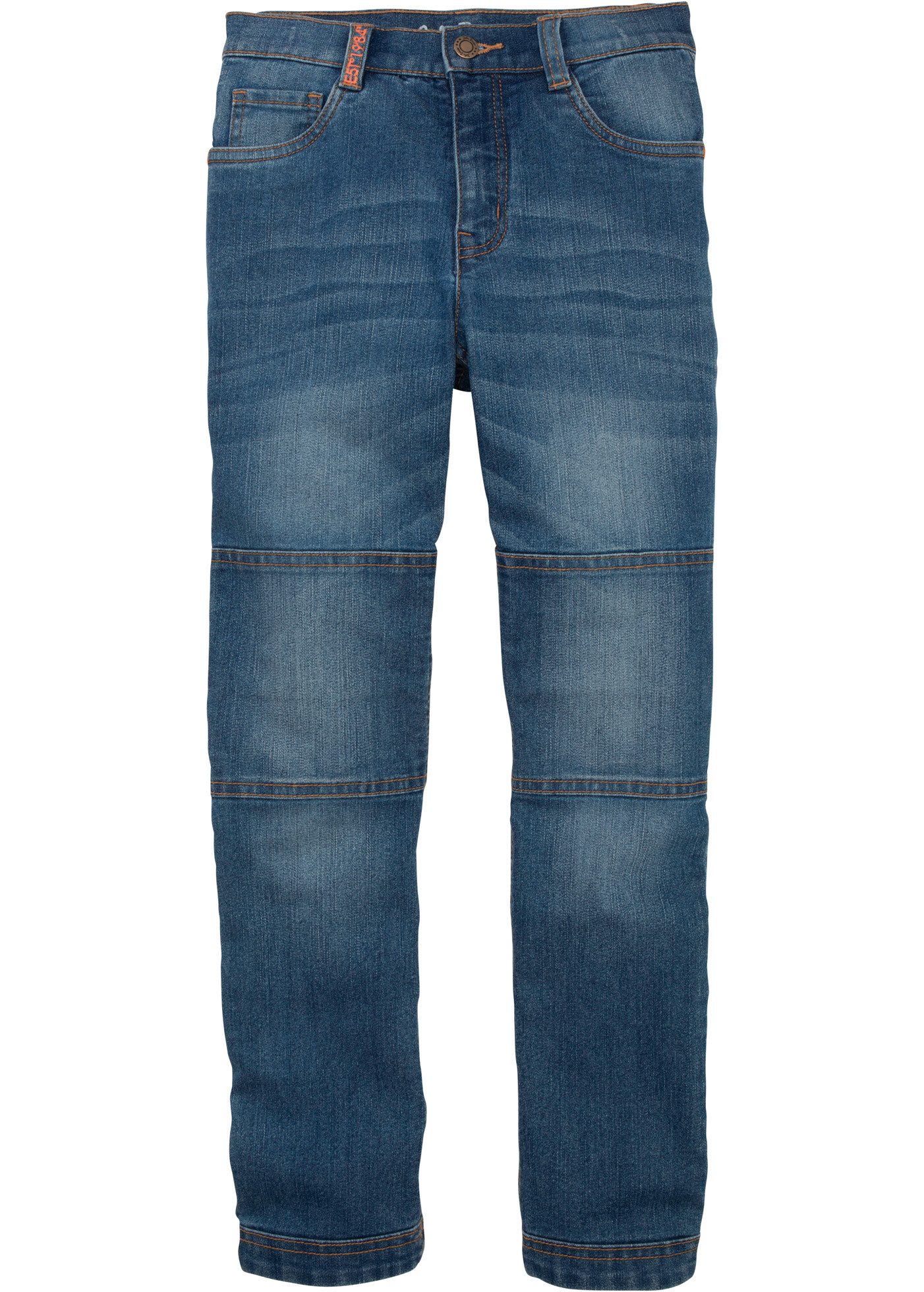 bonprix Regular-fit-Jeans robuste Verarbeitung an Kniepartie und Beinenden, 5-Pocket-Look – Bild 5 von 5