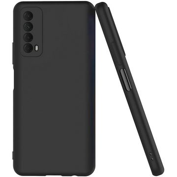CoolGadget Handyhülle Black Series Handy Hülle für Huawei P Smart 2021 6,67 Zoll, Edle Silikon Schlicht Schutzhülle für Huawei P Smart 2021 Hülle