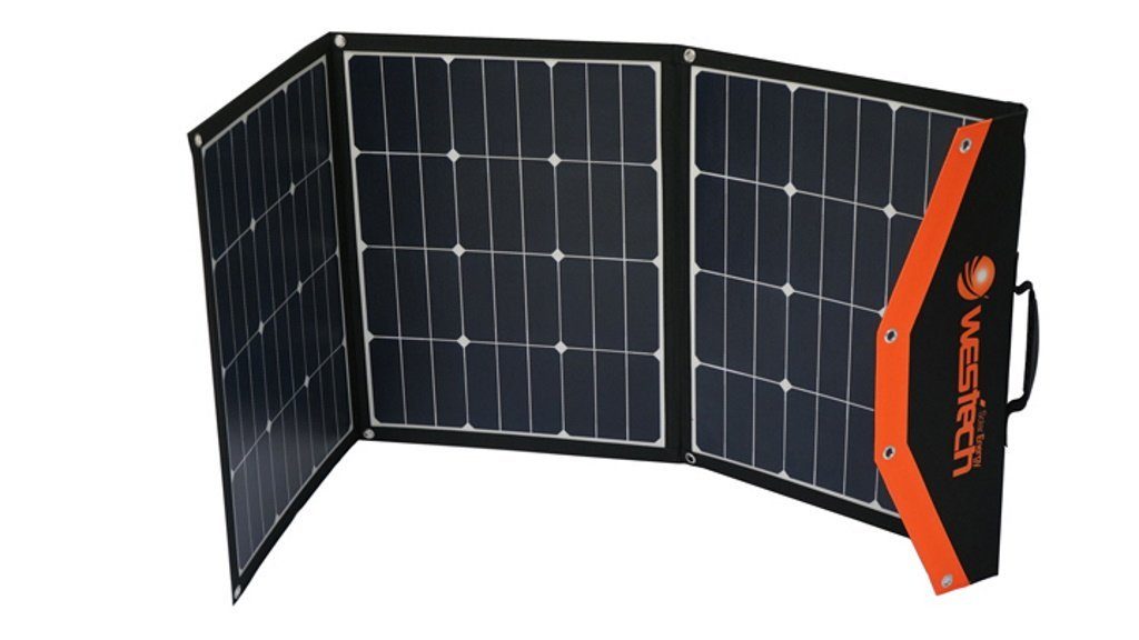 faltbar und Westech mit 80W Anschlusskabel Solar geringem Solarmodul klappbar Gewicht