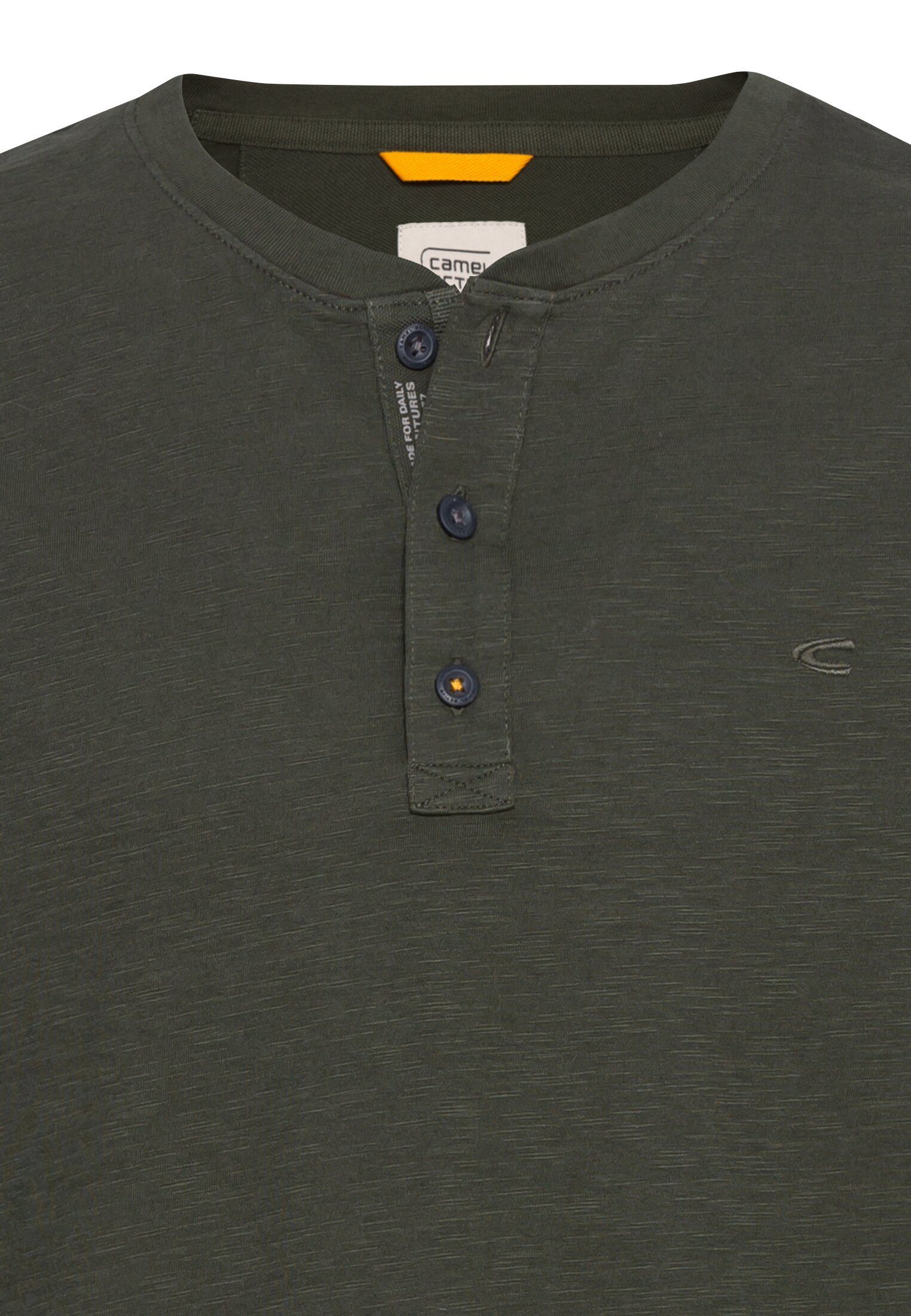 camel active T-Shirt mit Henley Ausschnitt