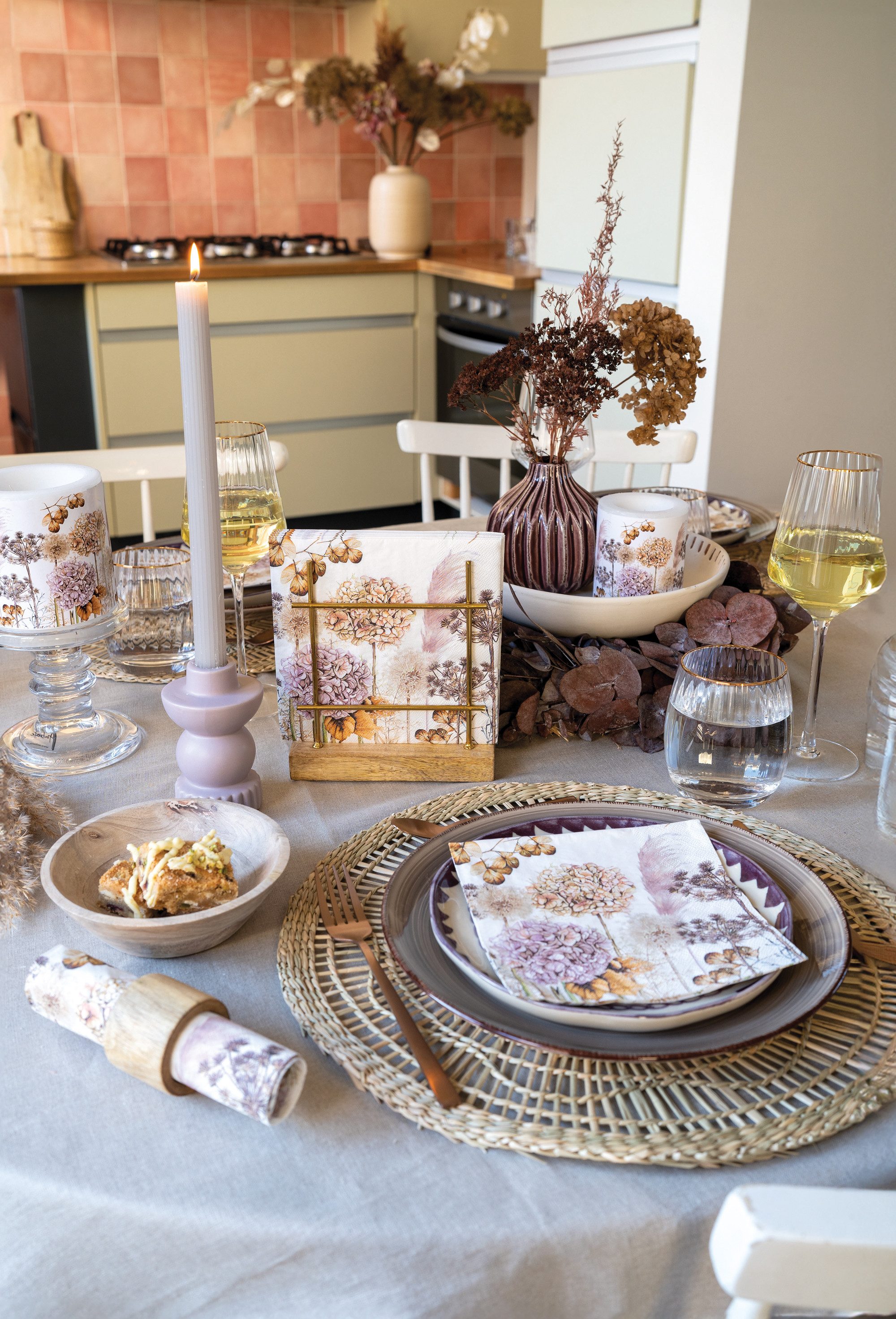 Ambiente® Geschirrtuch Dried flowers, (1-tlg., 1-teilig), günstig online kaufen