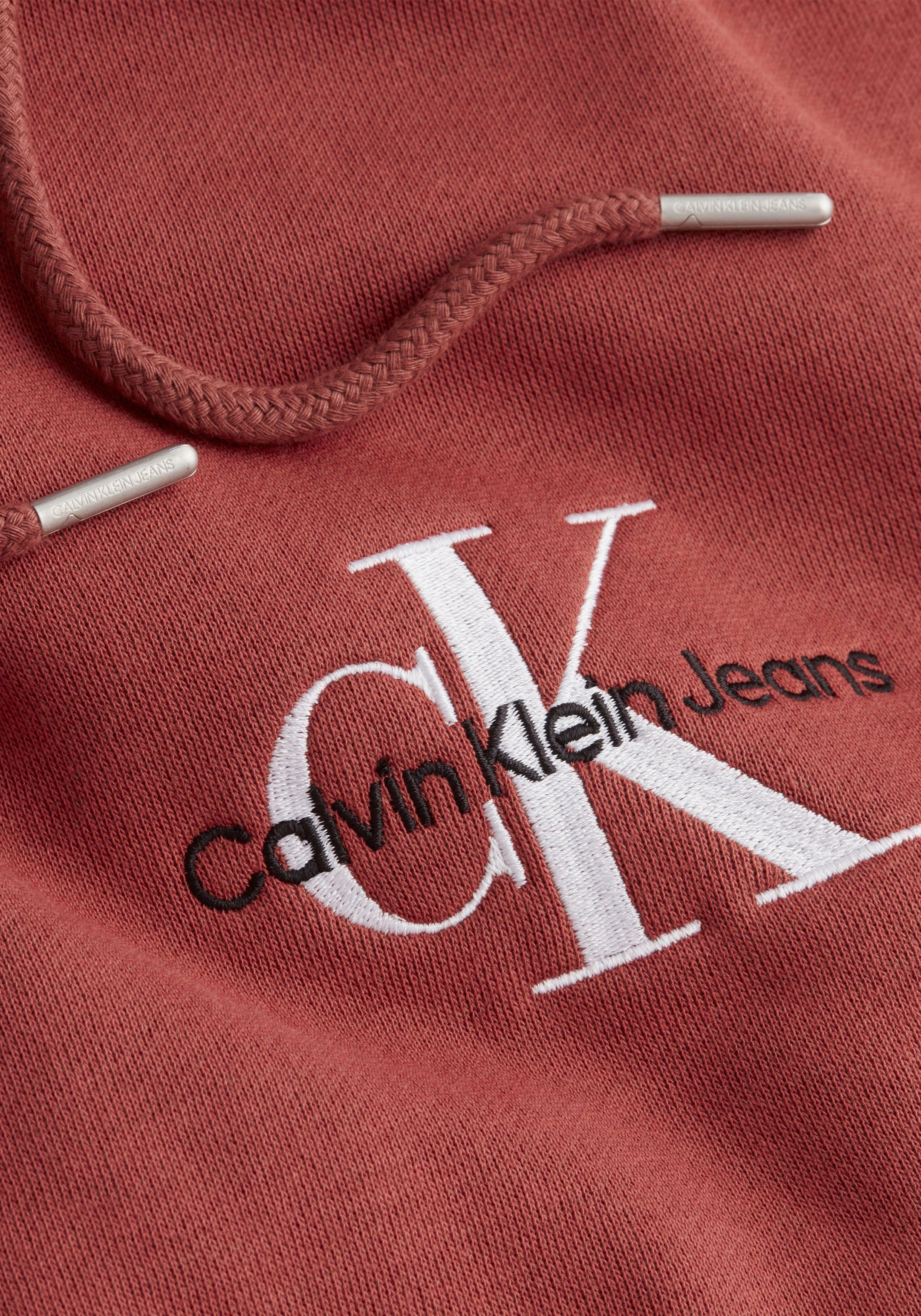 Tile MONOGRAM Klein Kapuzensweatshirt Calvin HOODIE Jeans Terracotta LOGO