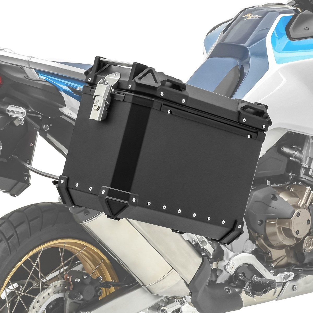 Bagtecs Koffer Motorrad Alukoffer / Aluminium Seitenkoffer 38 Liter XW38 schwarz link