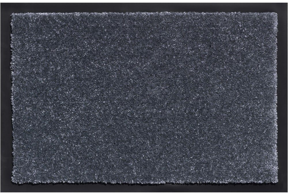 matches21 HOME & HOBBY Fußmatte Große Schmutzfangmatte für innen Hell-grau in 60x80 cm, rechteckig, Höhe: 6 mm, Saugstarke Sauberlaufmatte als waschbarer Türmatte Fussabtreter