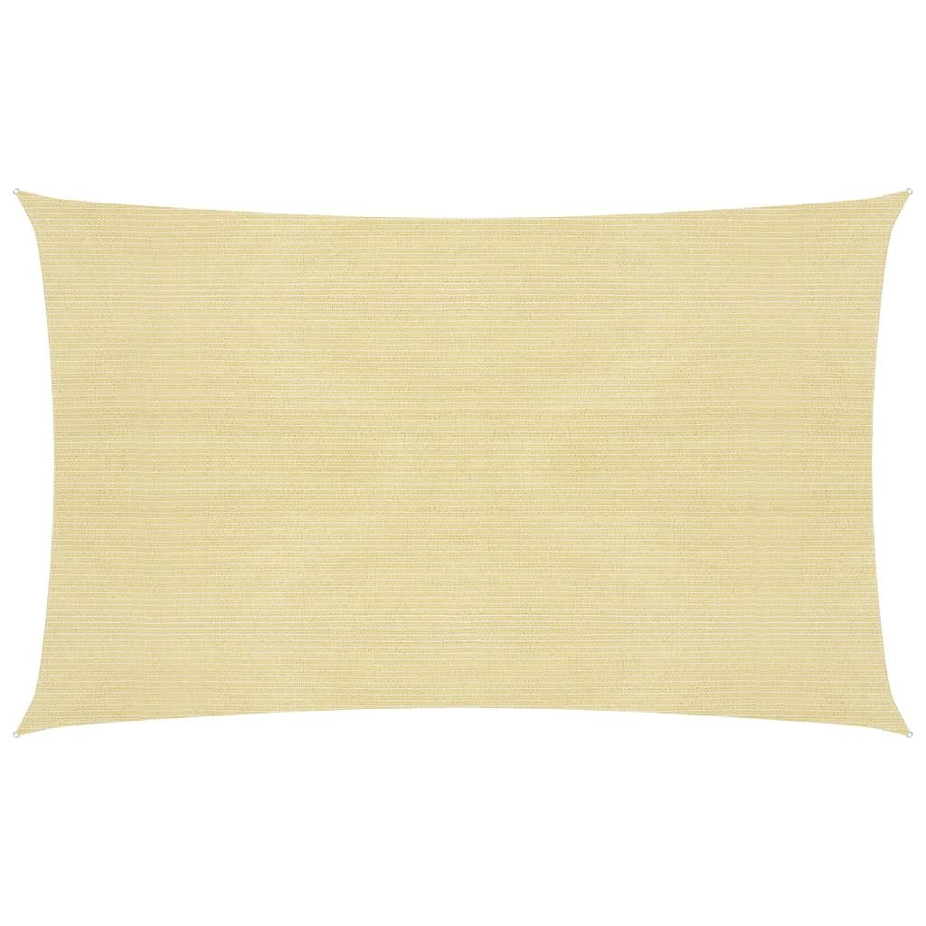 Sonnensegel Sonnensegel 160 gm² Beige 3x6 m HDPE Beschattung Rechteck