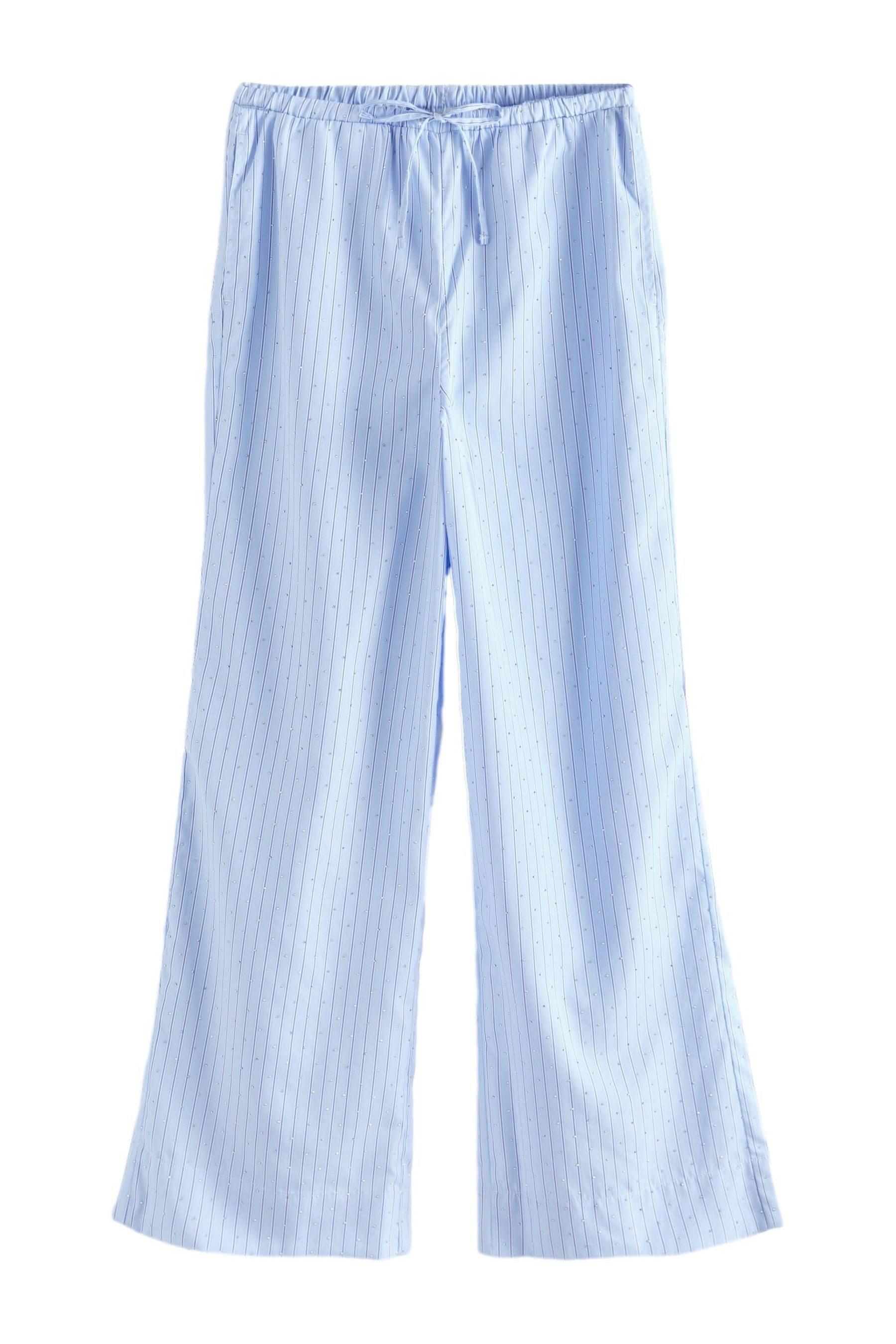 Palazzohose Weite Hose mit Strassdetails