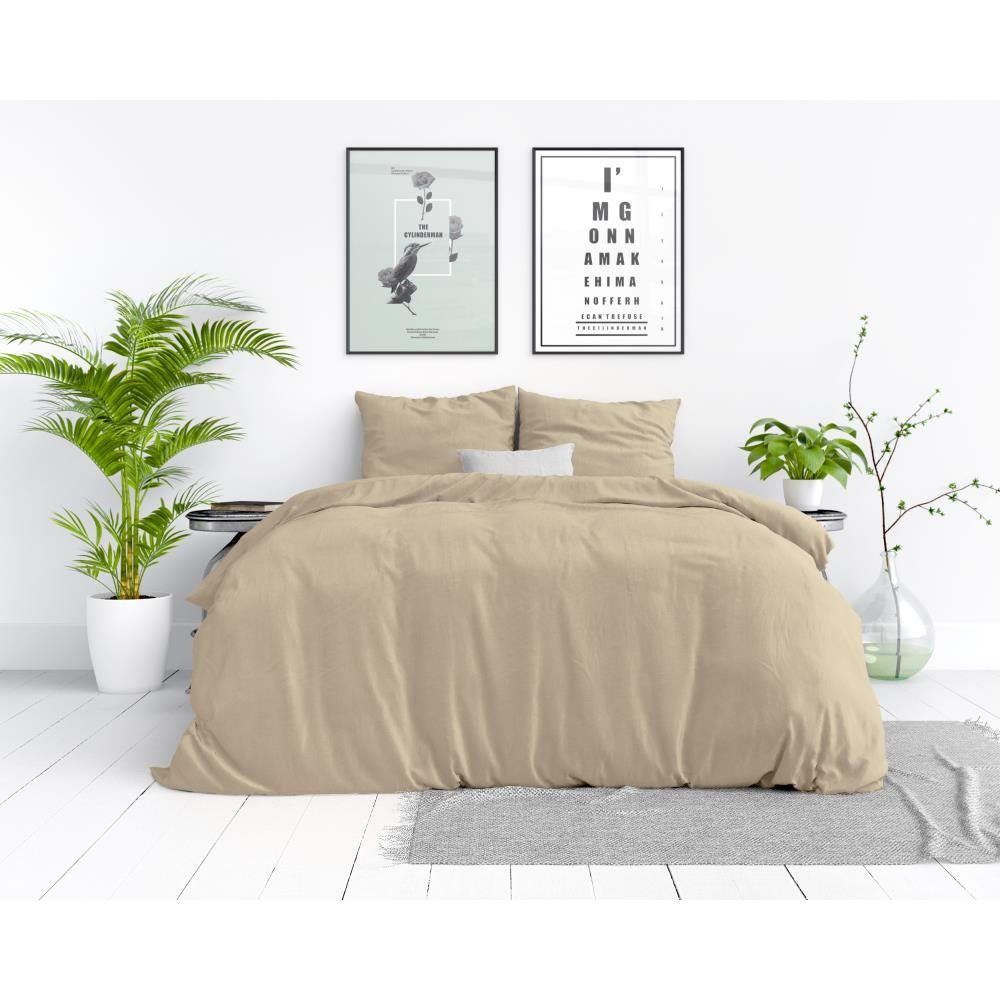 Sitheim-Europe Bettwäsche STONE WASHED Baumwolle Bettbezug günstig online kaufen