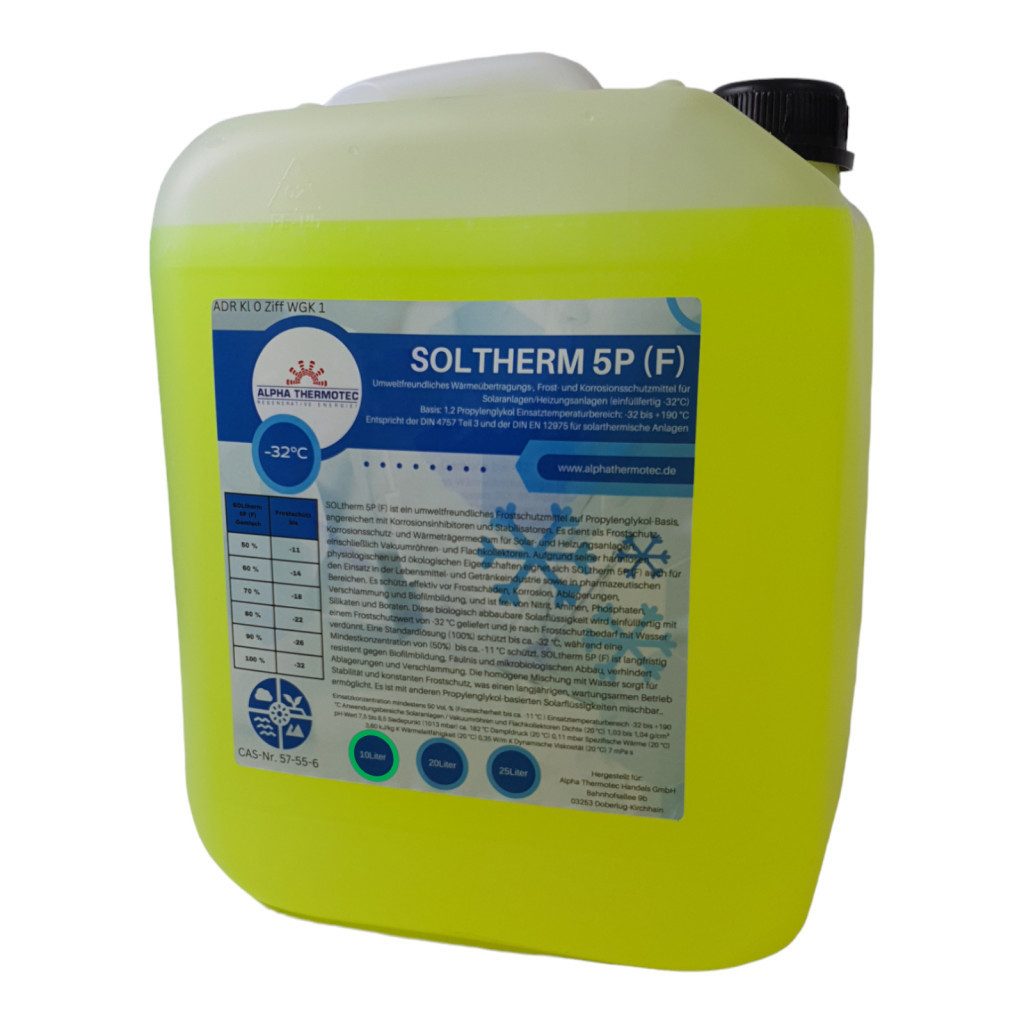 Alpha Thermotec Solarflüssigkeit Gemisch, bis -32 °C, 10 l