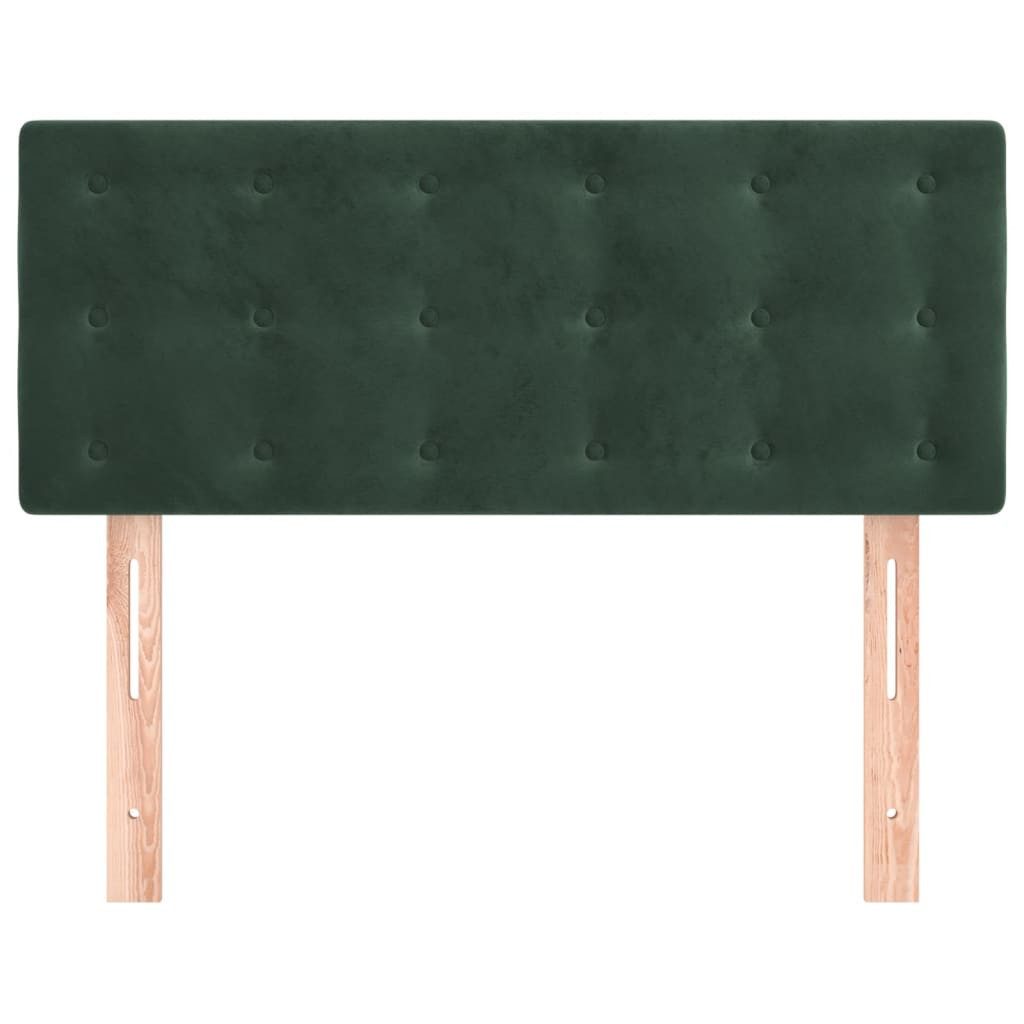 vidaXL Bett Kopfteil Dunkelgrün 100x5x78/88 cm Samt (1-tlg)