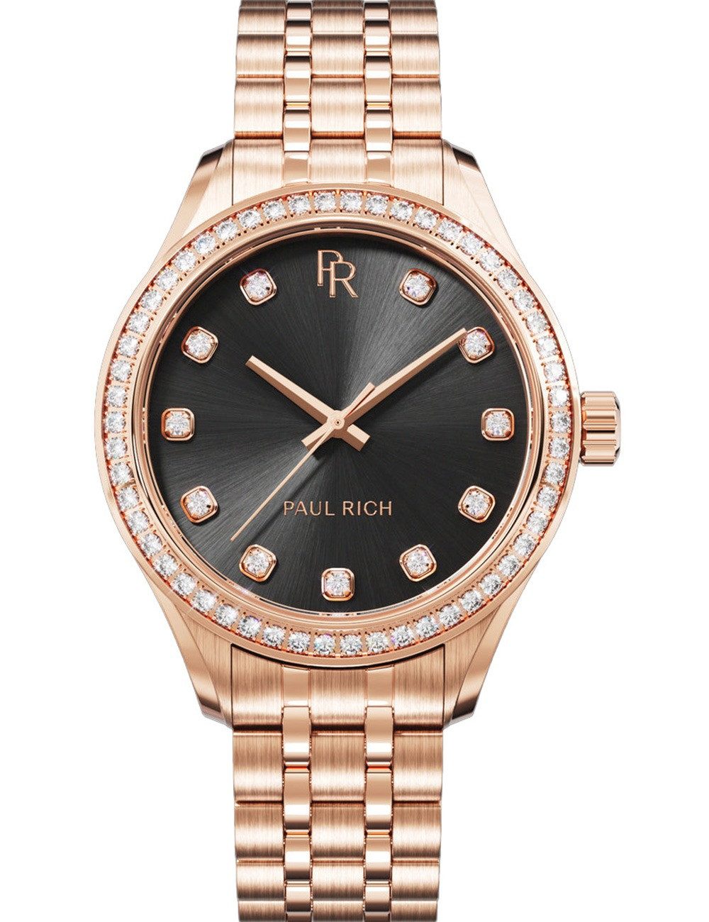 Paul Rich Quarzuhr Paul Rich PR-45282 Damenuhr Crystelle 32mm 5ATM Paul Rich PR-45282 Damenuhr Crystelle 32mm 5ATM