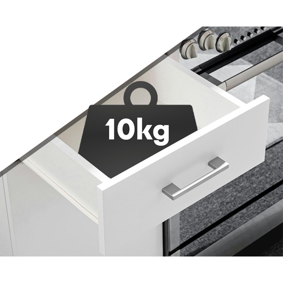OMILI Unterschrank OLVIT - OL-D40-1 (Küchenschrank, Einzelschränke, 1-St., Breite 40 cm) Front 18mm