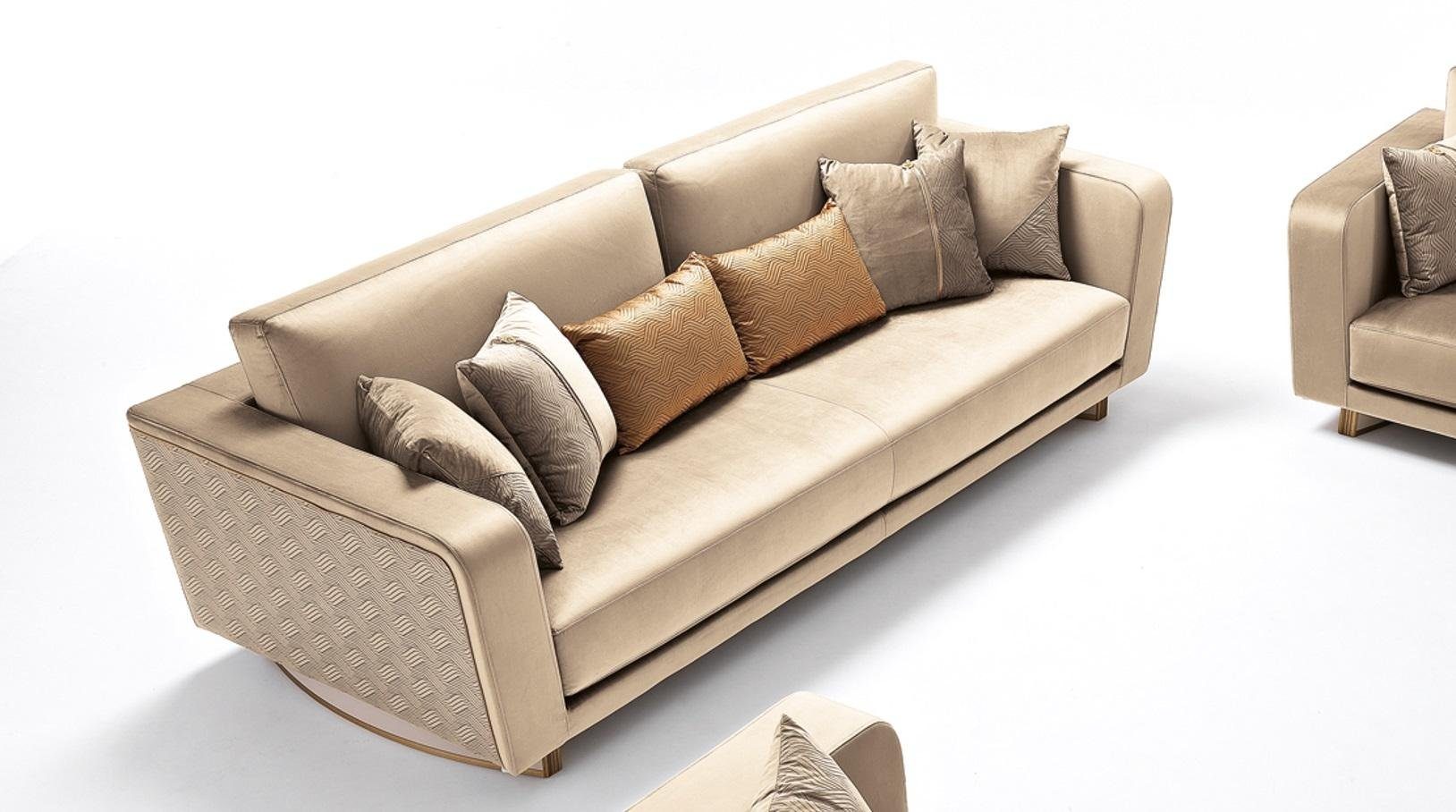 Modern Sofa 3er Couch Dreisitzer Design JVmoebel Sofa in Sofa, Made Europe Polster