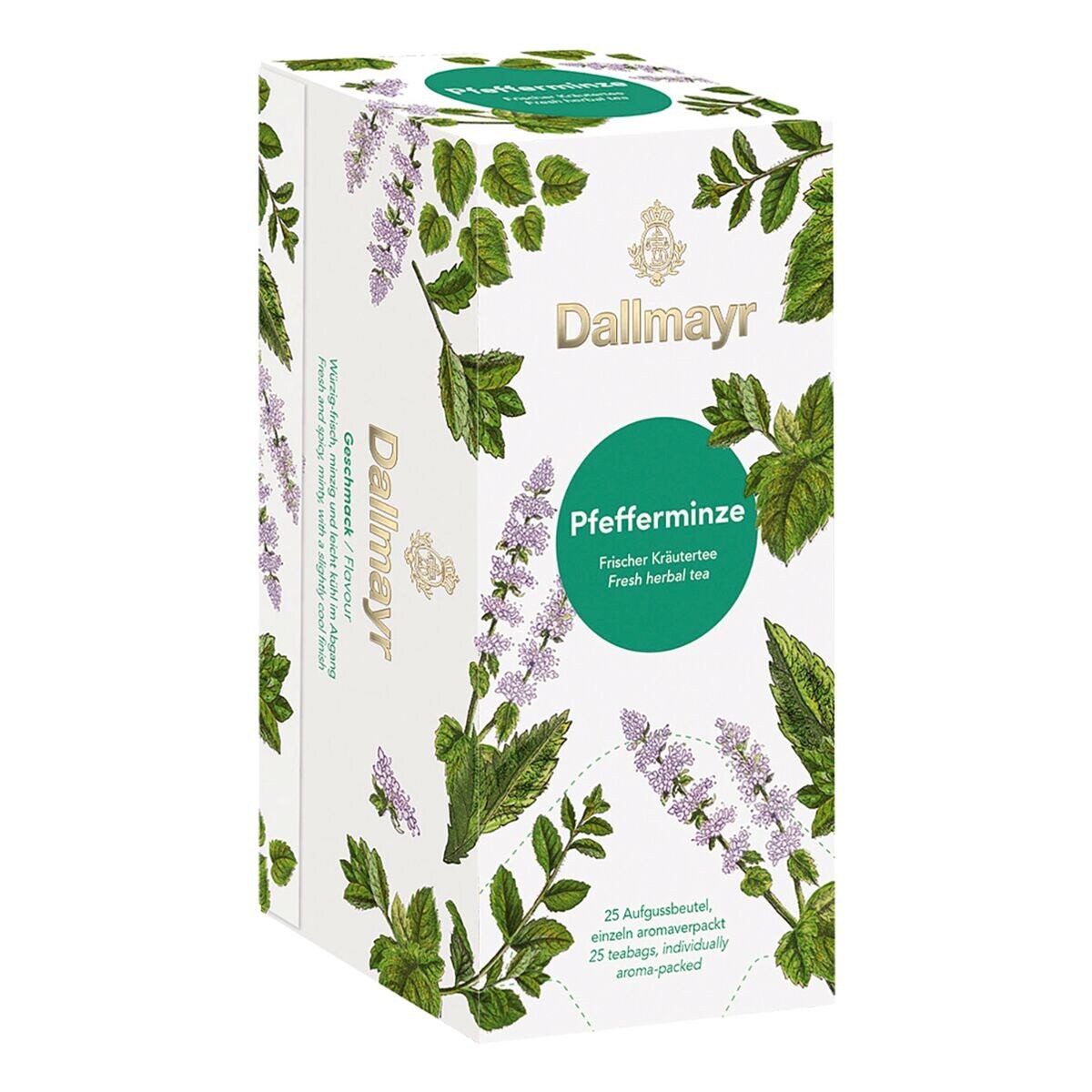 DALLMAYR Tee Pfefferminze, 25 Aufgussbeutel, Kräutertee-Mischung