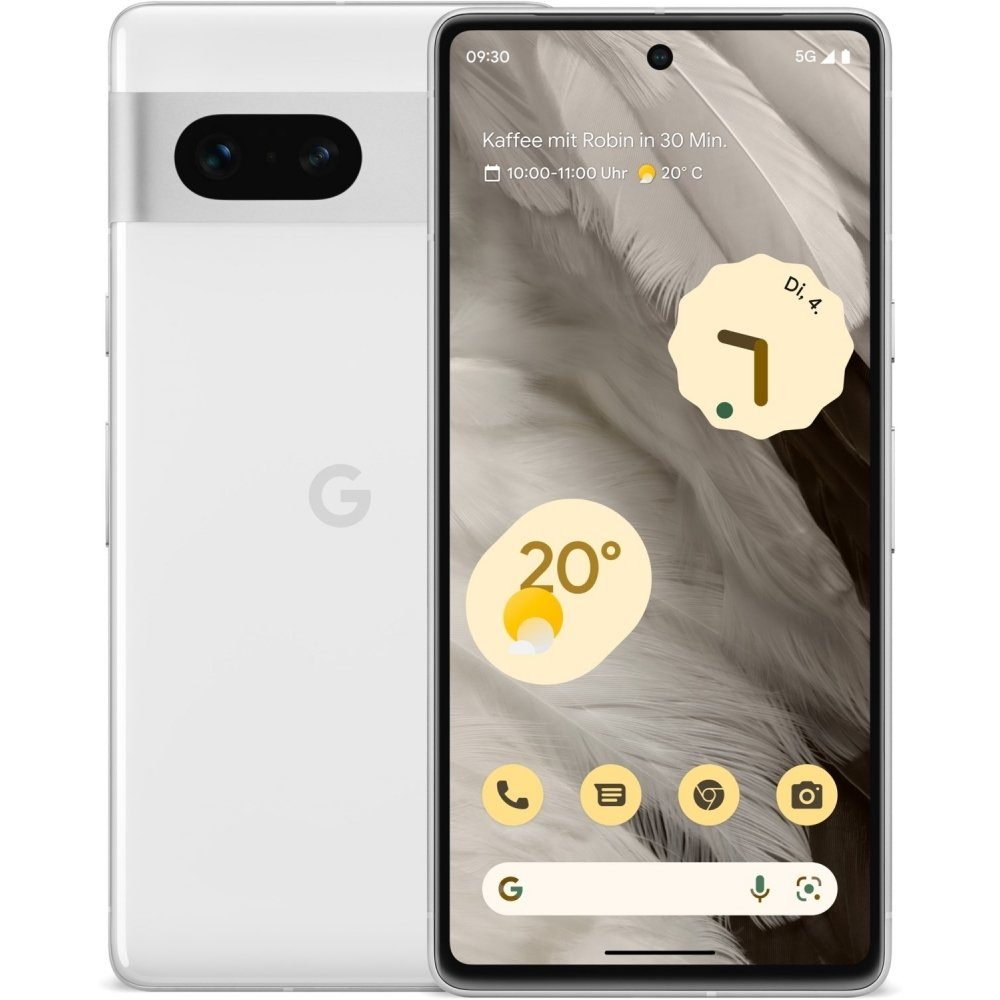 Google Pixel 7 5G 256 GB / 8 GB - Smartphone - snow Smartphone (6,3 Zoll,  256 GB Speicherplatz), Hauptkamera: 50 MP + 12 MP