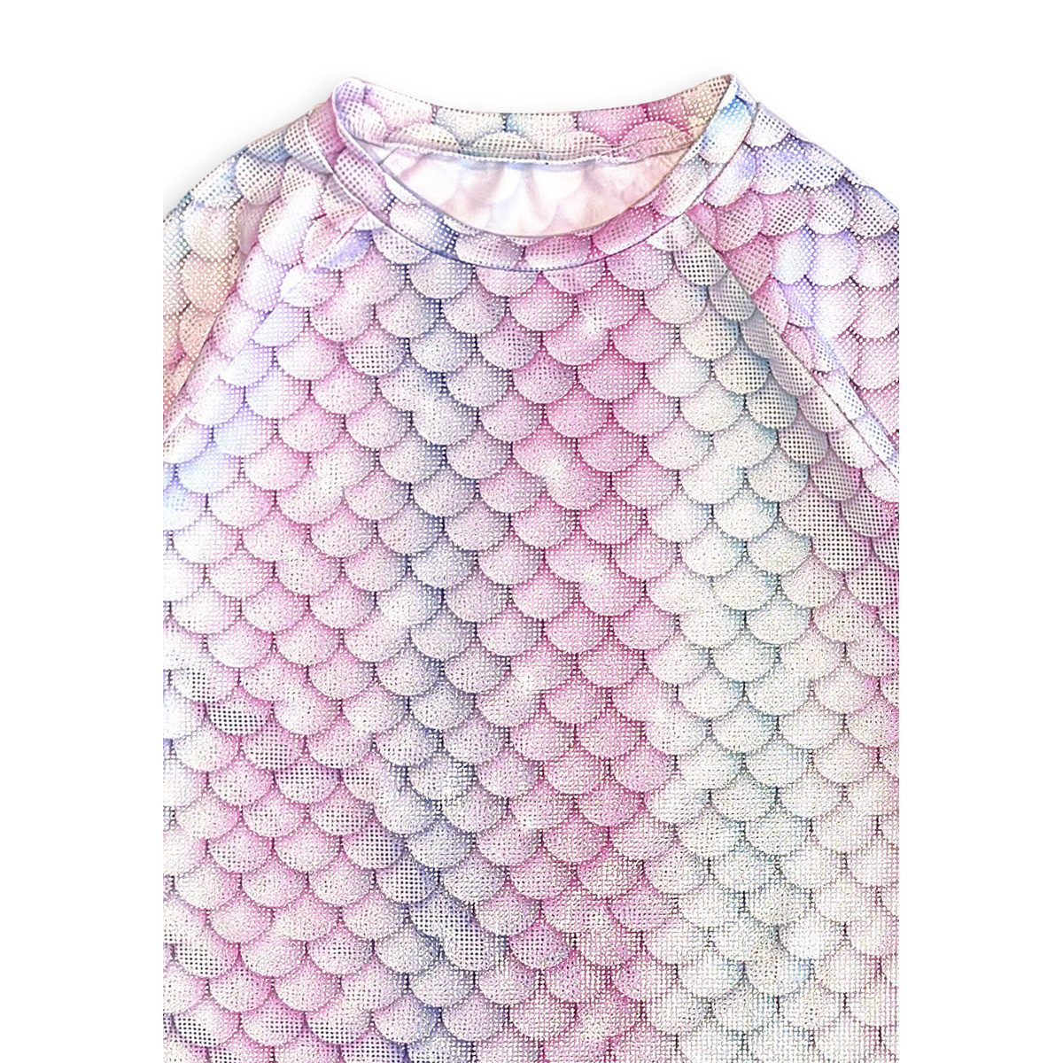 Denokids Bade-Shirt Sunsafe Top UV Protection-Silver shine Mermaid