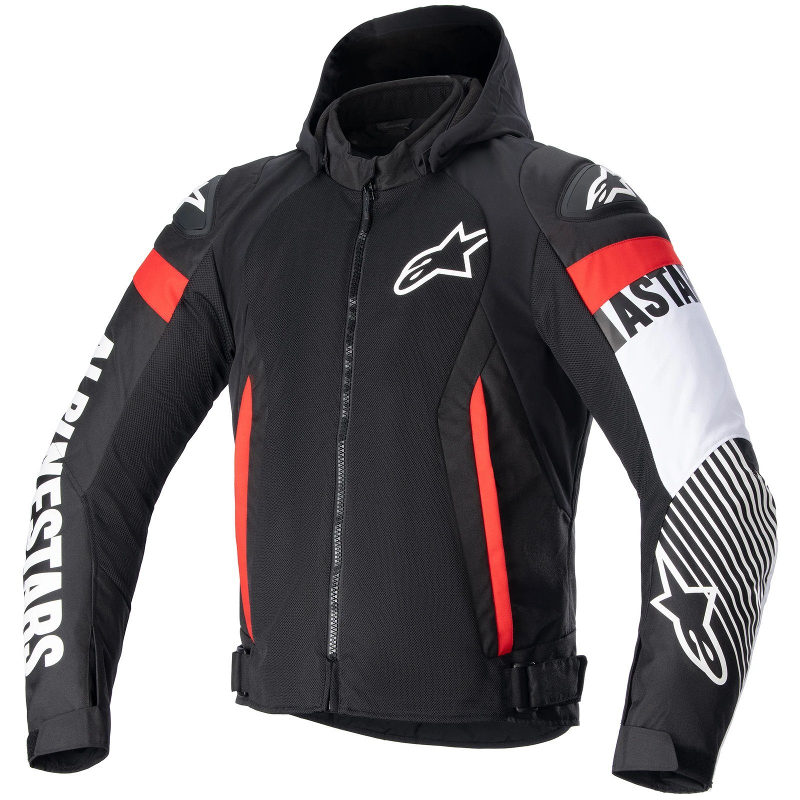 Alpinestars Motorradjacke Alpinestars Zaca Air Jacke schwarz / weiss / rot-fluo 3XL