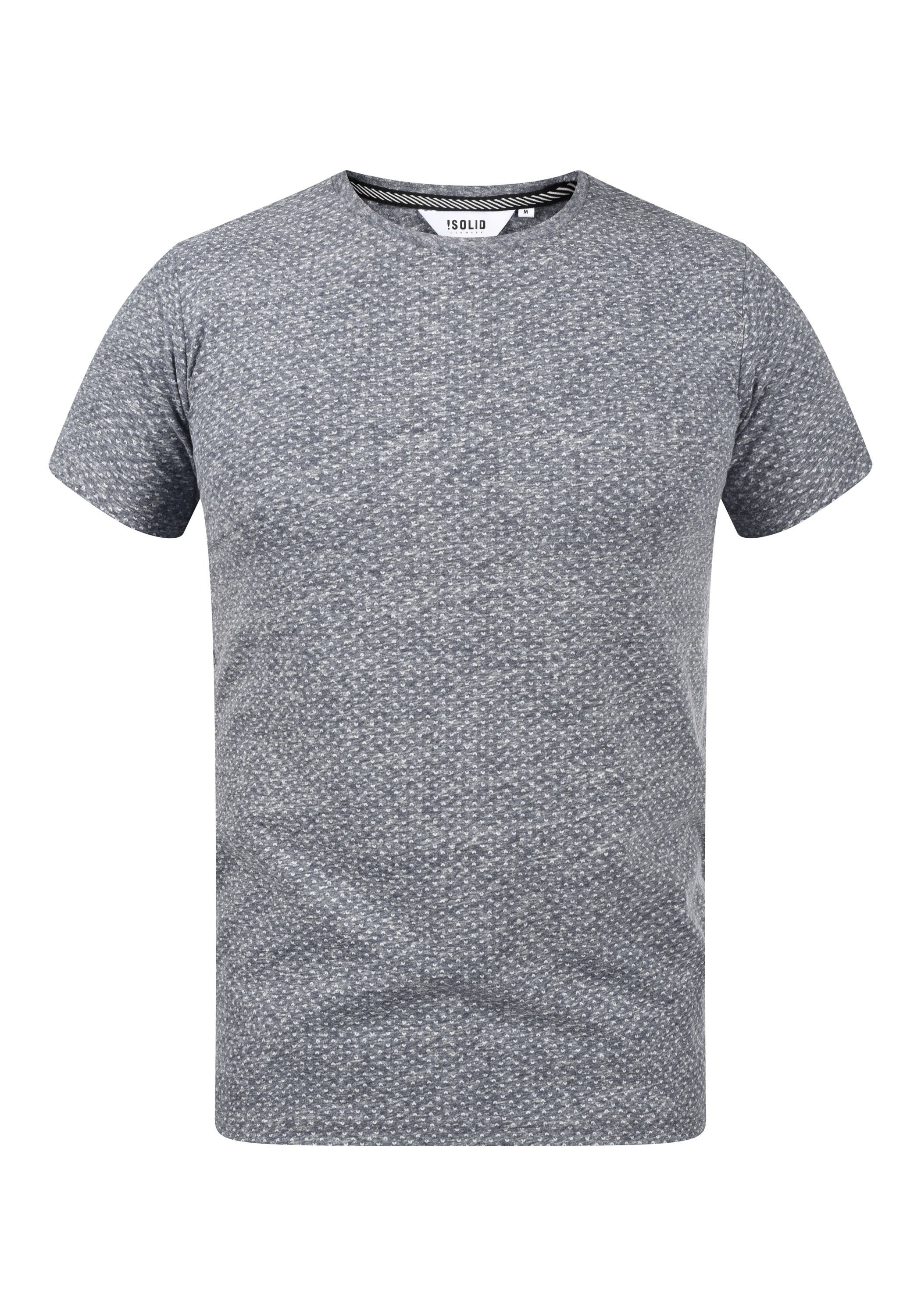 SDAlarico (8991) Blue !Solid Melange Rundhalsshirt Insignia T-Shirt
