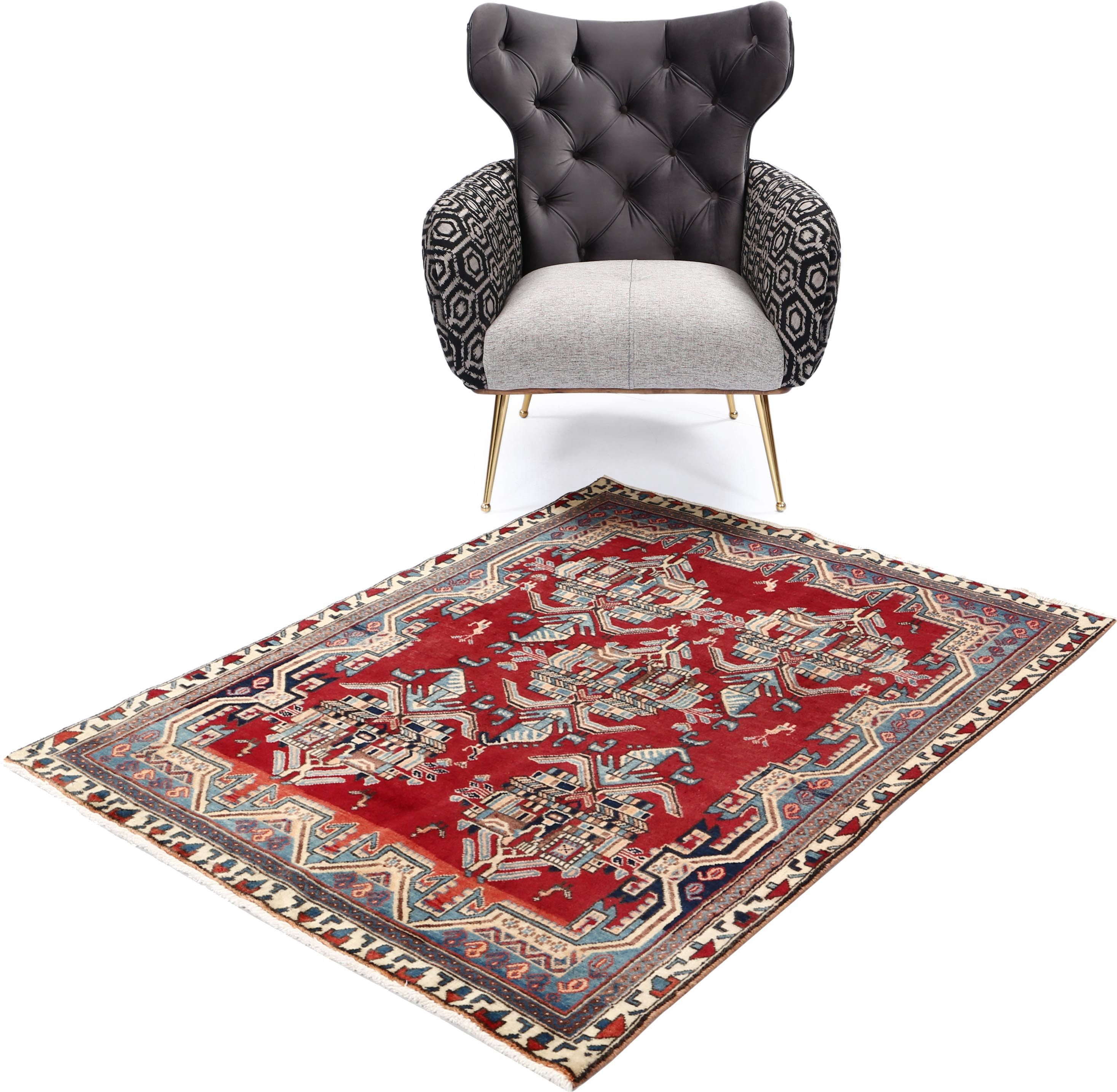 Carpet Avenue Teppich Afshar Shahr-Babak 145x110, Rechteck, Höhe: 9 mm