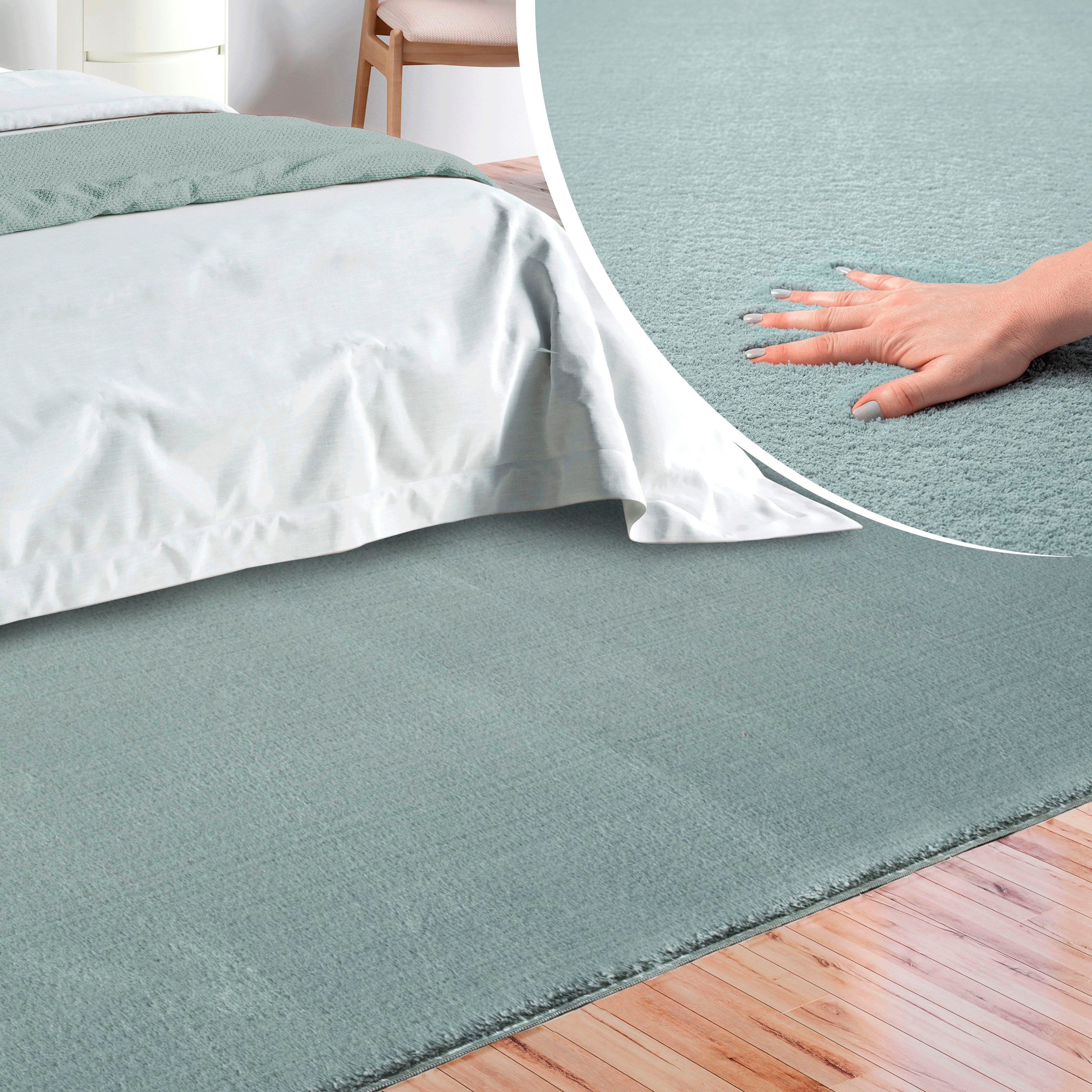 merinos Teppich Loft 37, Kunstfellteppich, rechteckig, Höhe: 16 mm, weich und kuschelig, Fell Haptik, Anti-Rutsch-Unterseite