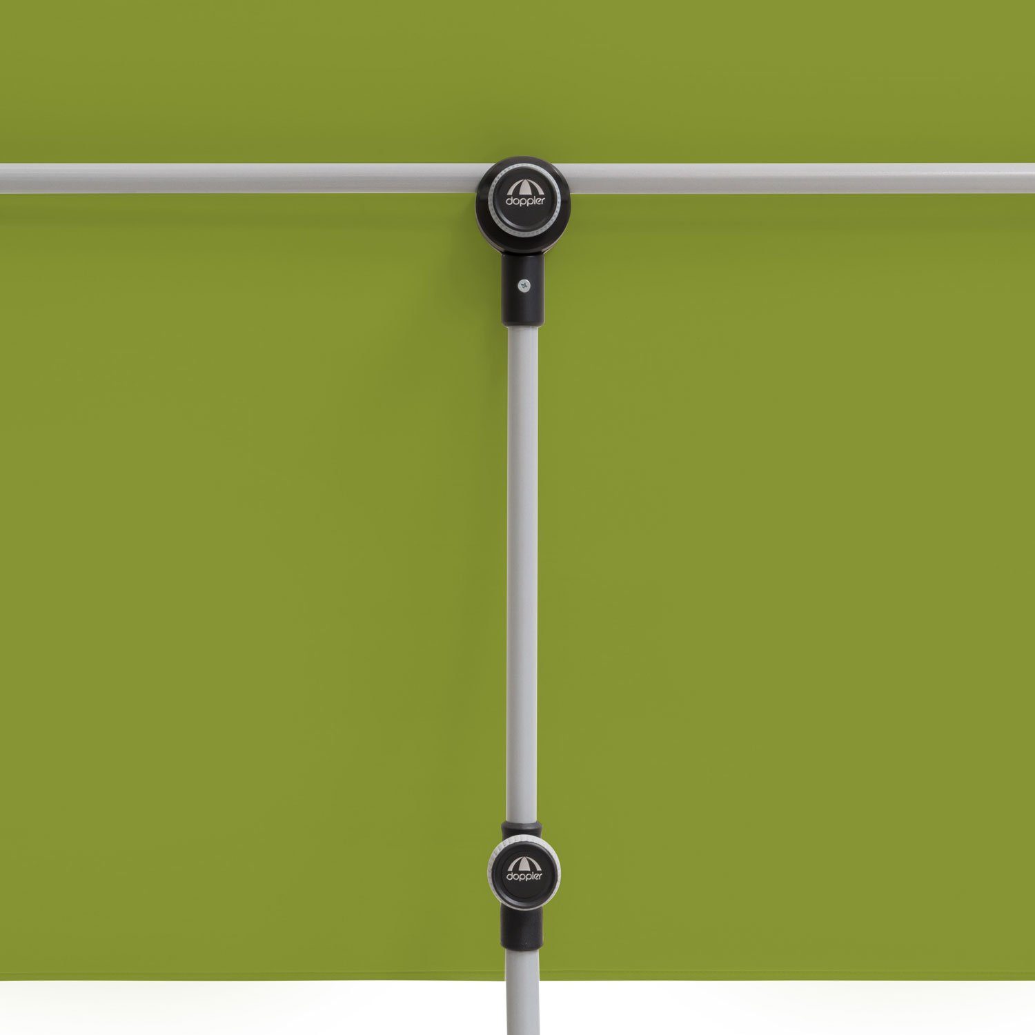 Doppler Balkonschirm 127 cm x 177 cm Grün mit Handöffner günstig online kaufen