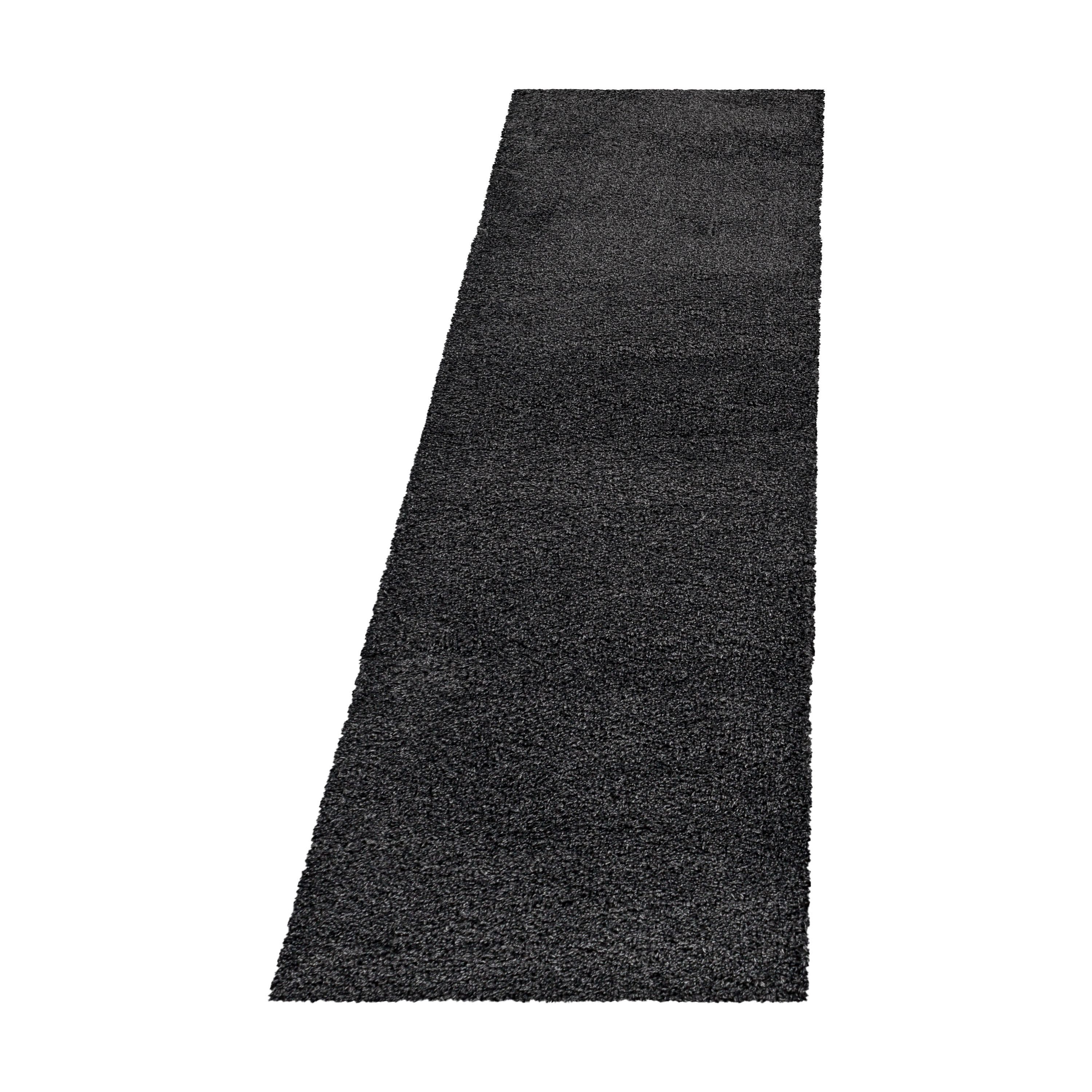 Carpettex Hochflor-Bettumrandung Unicolor - Einfarbig, Höhe 50 mm, (Bett-Set, 3-tlg., Bettvorlage), Schlafzimmer Teppich Bettumrandung Läufer Set 3 teilig – Bild 3 von 5