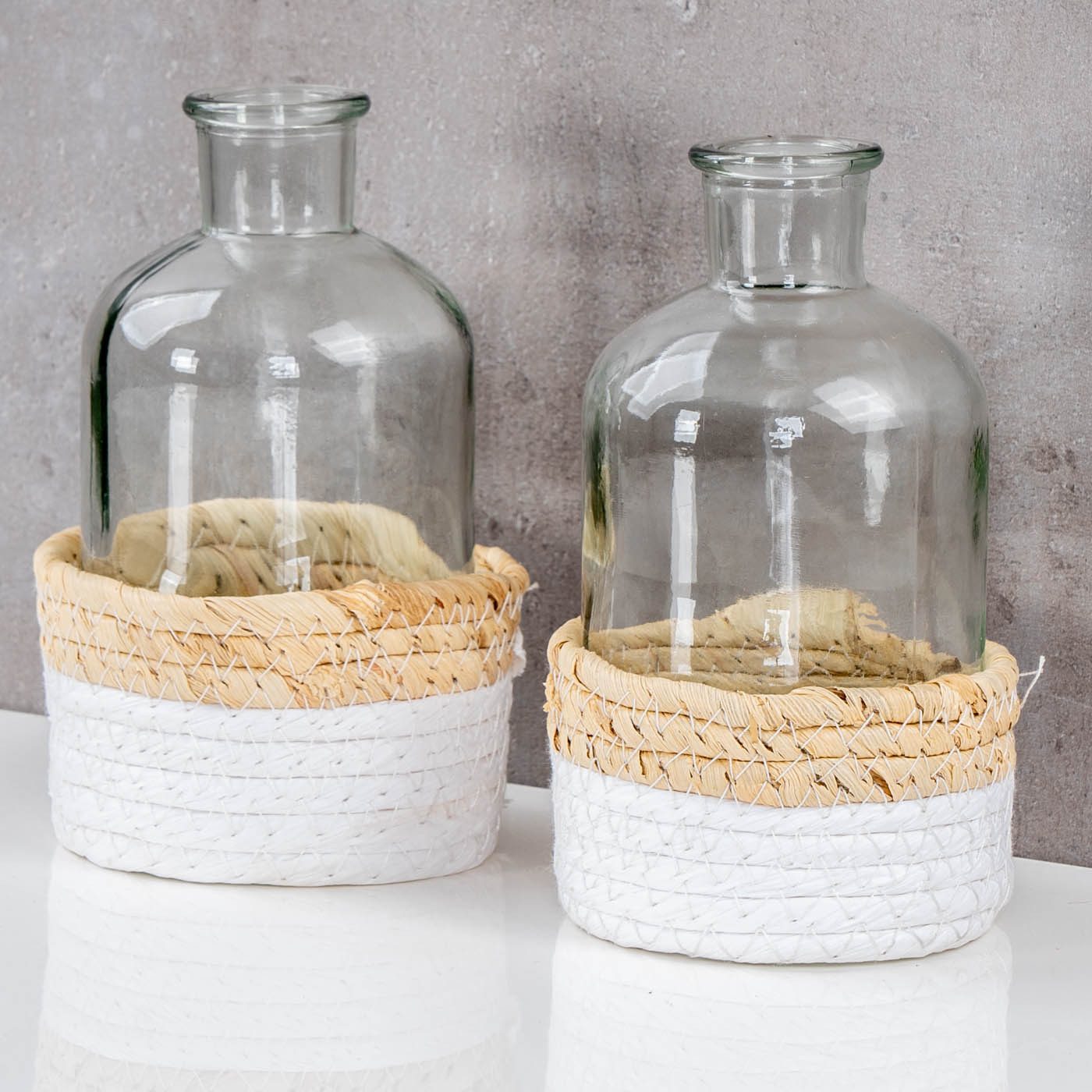 Levandeo® Dekovase, 2er Set Vase Transparent günstig online kaufen