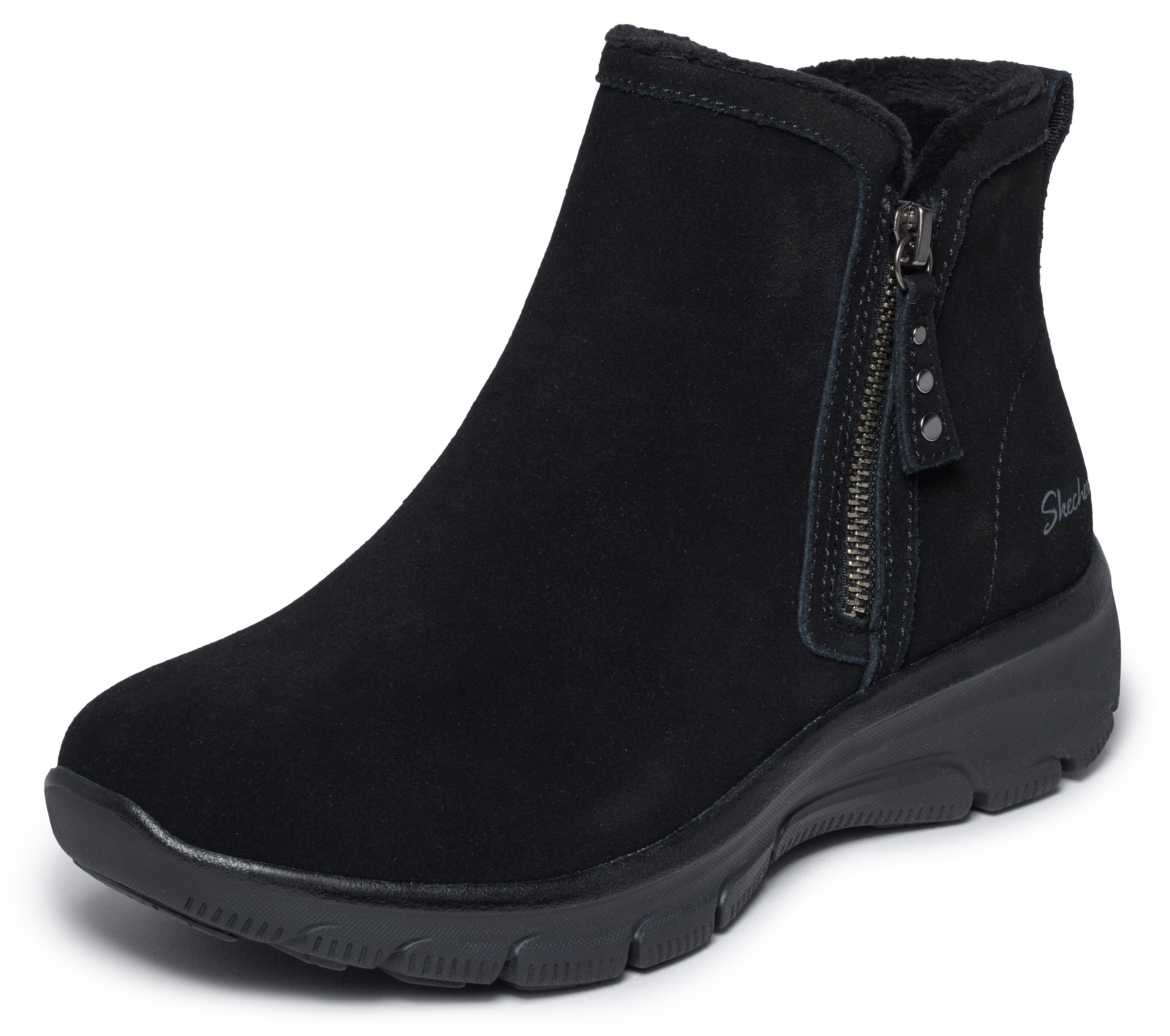 Skechers EASY GOING- Winterboots Stiefelette mit Reißverschluss und Air-Cooled Memory Foam
