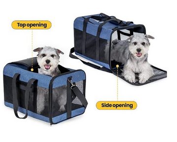 XDeer Transportbehälter Hundebox Auto Katzen,Transporttasche für Haustiere,Hunde Transportbox, 5/9kg I faltbar Transport Tragetasche