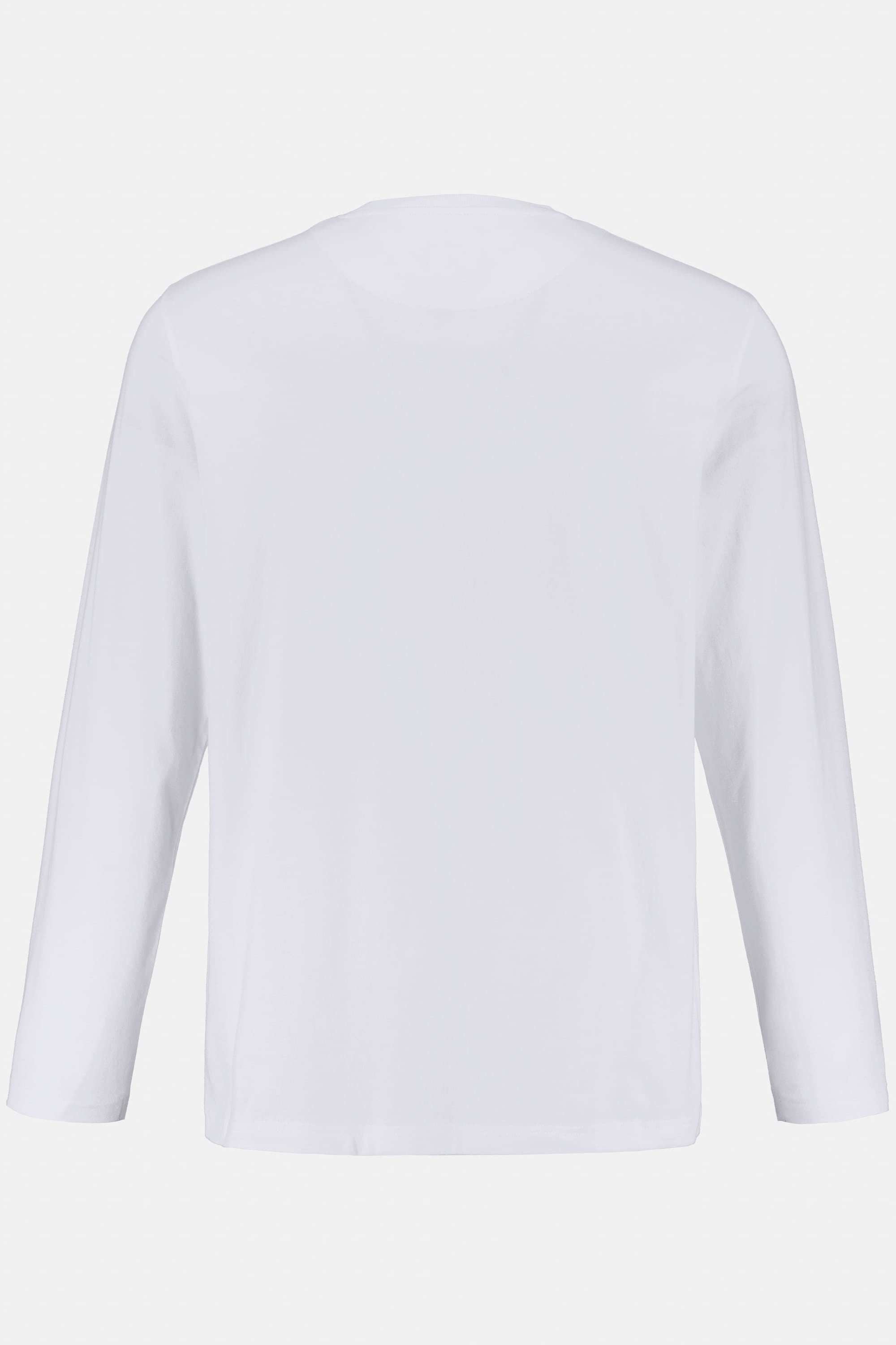 T-Shirt Basic Langarmshirt JP1880 bis schneeweiß 8XL