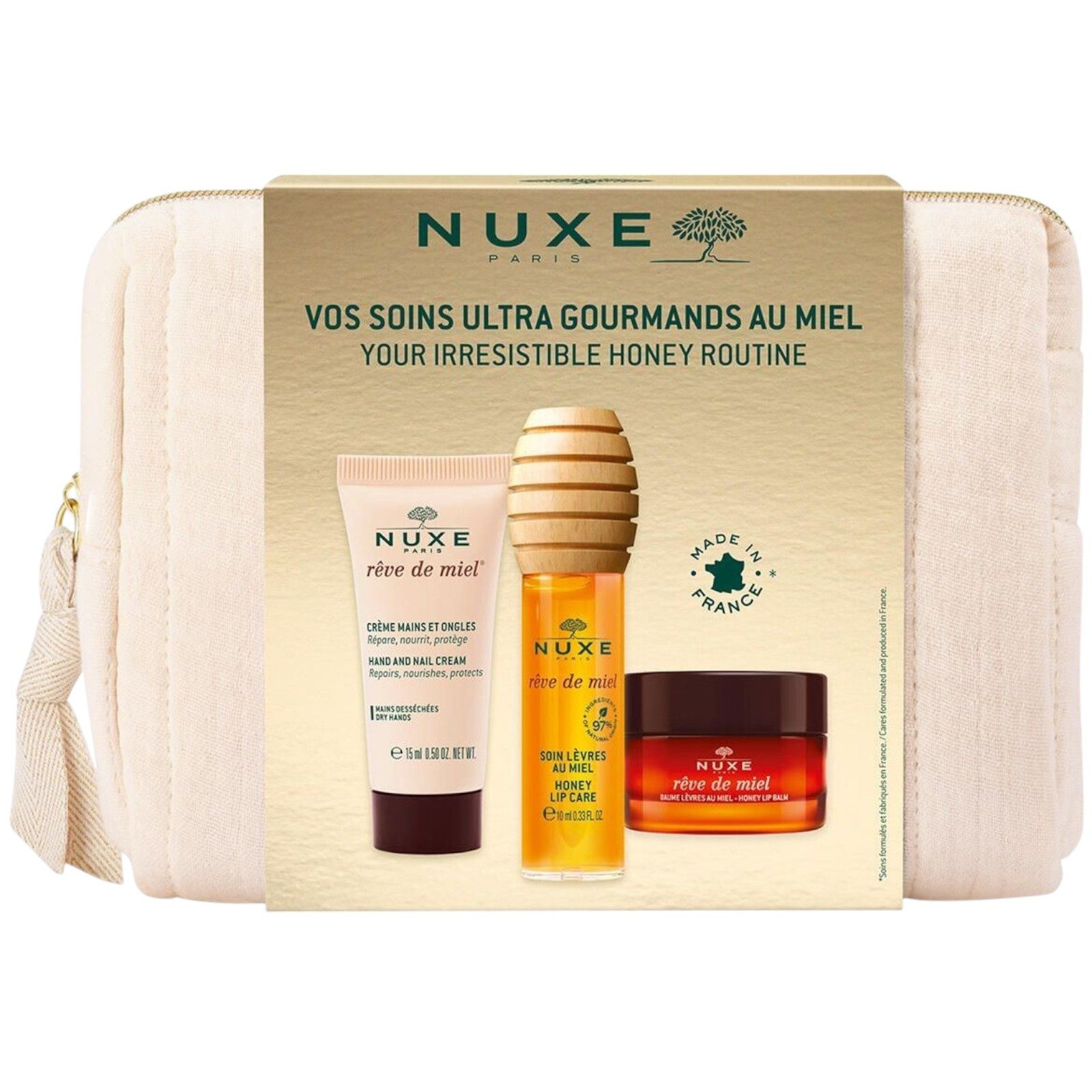 Nuxe Уход за лицом-Set NUXE Reve de Miel Essentials Luxury Set (HC 15ml + LB 15ml + LB 10ml), 3-tlg.