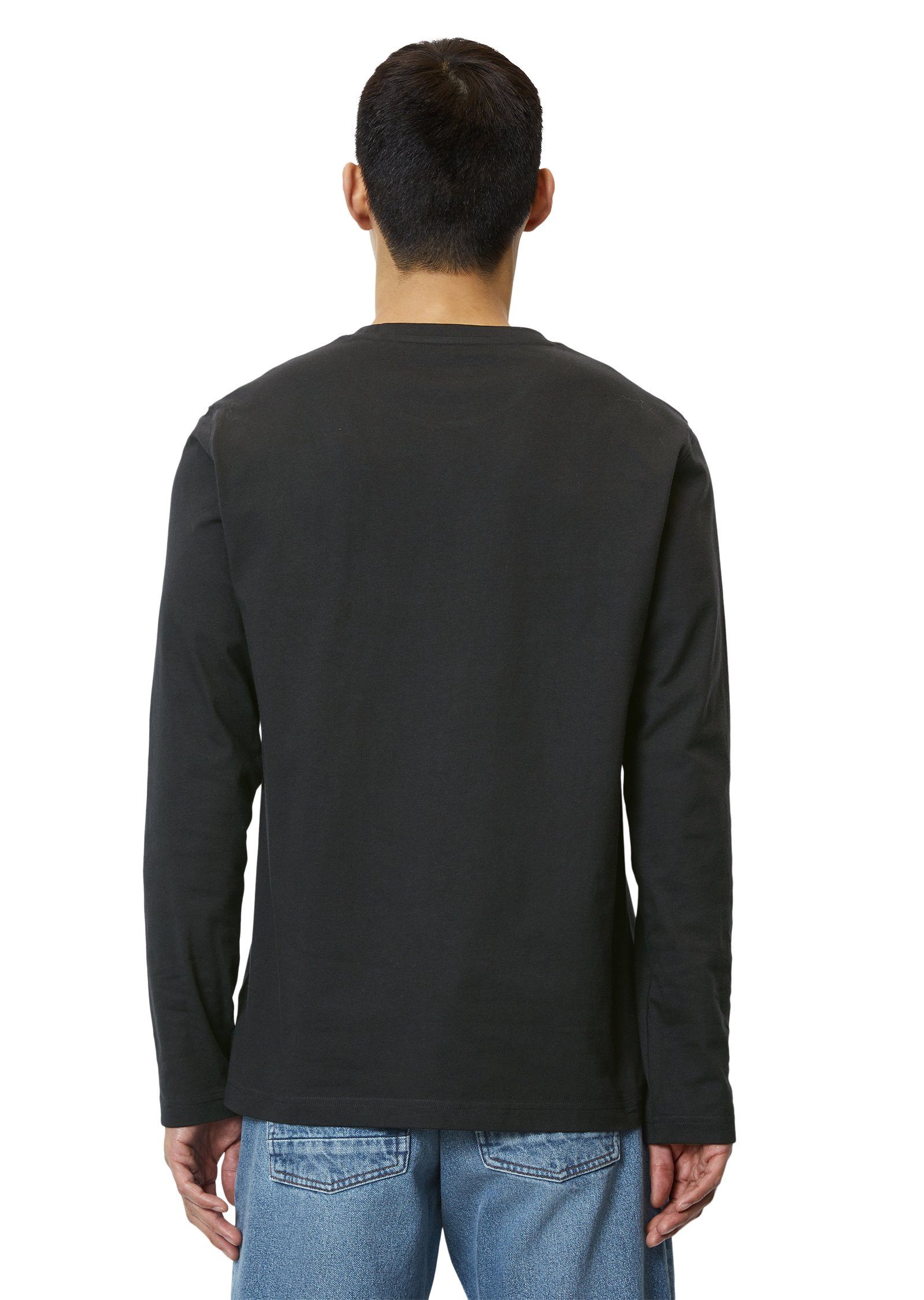 Langarmshirt schwarz Jersey-Qualität O'Polo Marc in schwerer