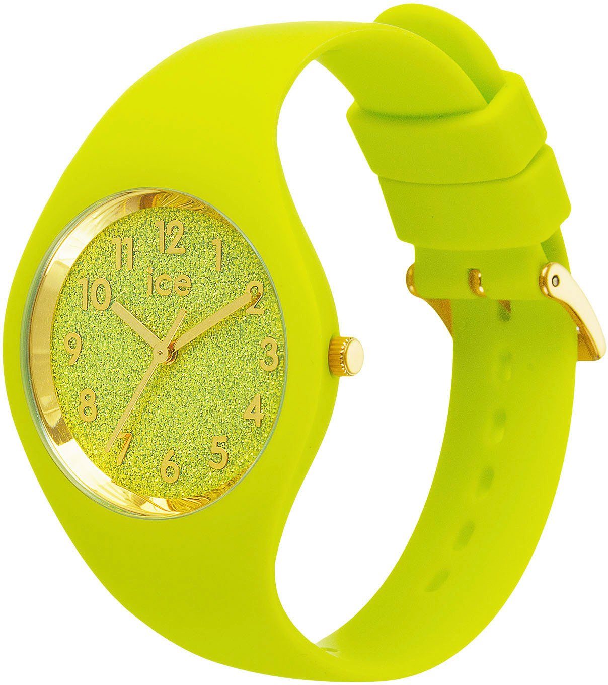 - 3H, Quarzuhr ice-watch lime - glitter Neon 021225 gelb ICE - Small