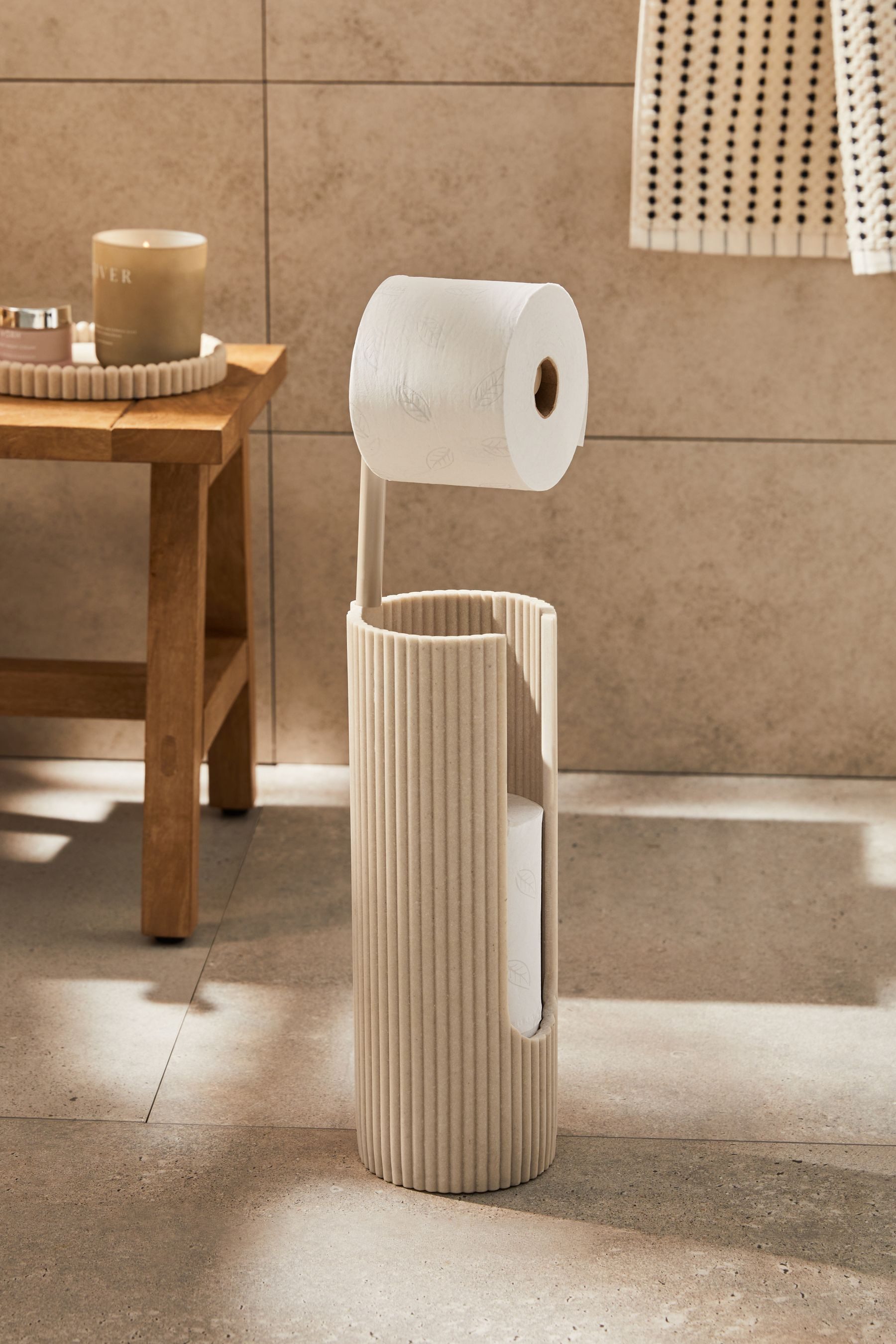 Next Держатели для туалетной бумаги Gerippter Toilettenpapierrollenhalter (1-St)