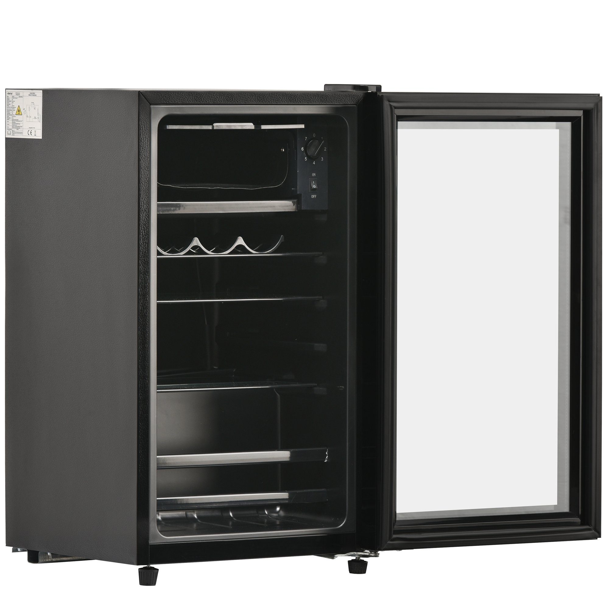 Gotagee Kühlschrank Mini-Kühlschrank Leise Energieeffizient 76L Kühlschrank Gefrierschrank SC-76A