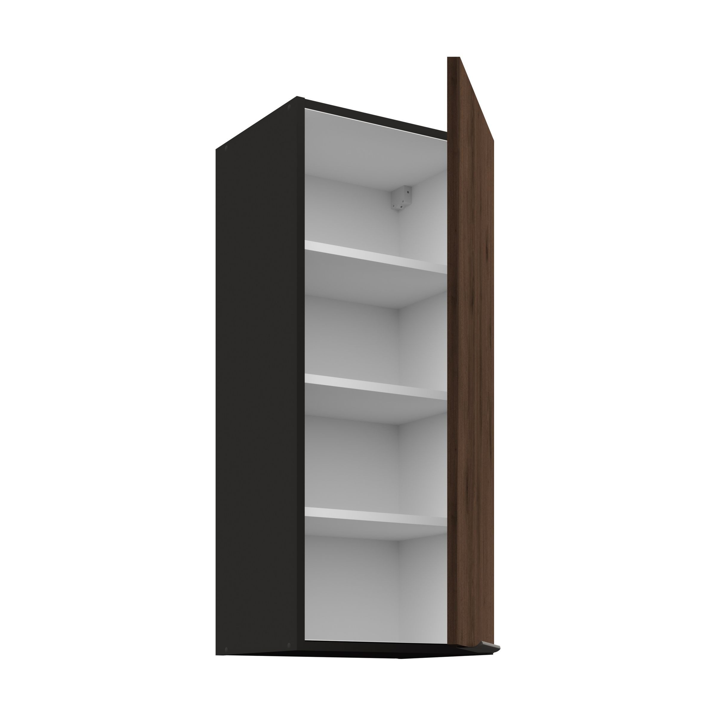 Küchen-Preisbombe Hängeschrank 40 cm Küche MONZA Okapi Nußbaum Küchenzeile Küchenblock 90 cm hoch