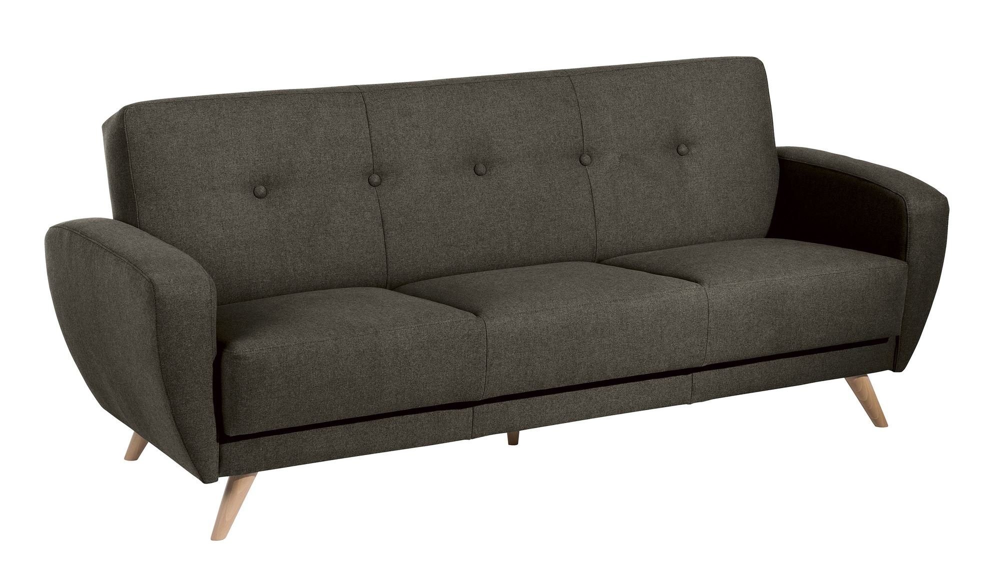 58 aufm Kessel Sofa Sofa Karen hochwertig Teile, Versand verarbeitet,bequemer Bettfunktion Samtvel, Bezug Sparpreis mit Kostenlosem 3-Sitzer inkl. 1 Sitz