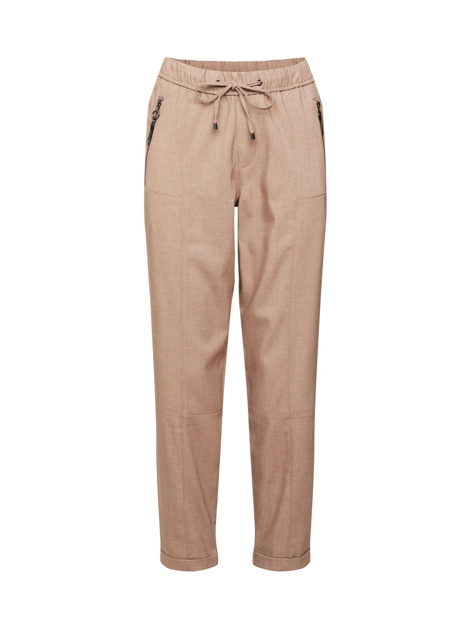 Jogger-Stil im Esprit TAUPE Stoffhose Hose