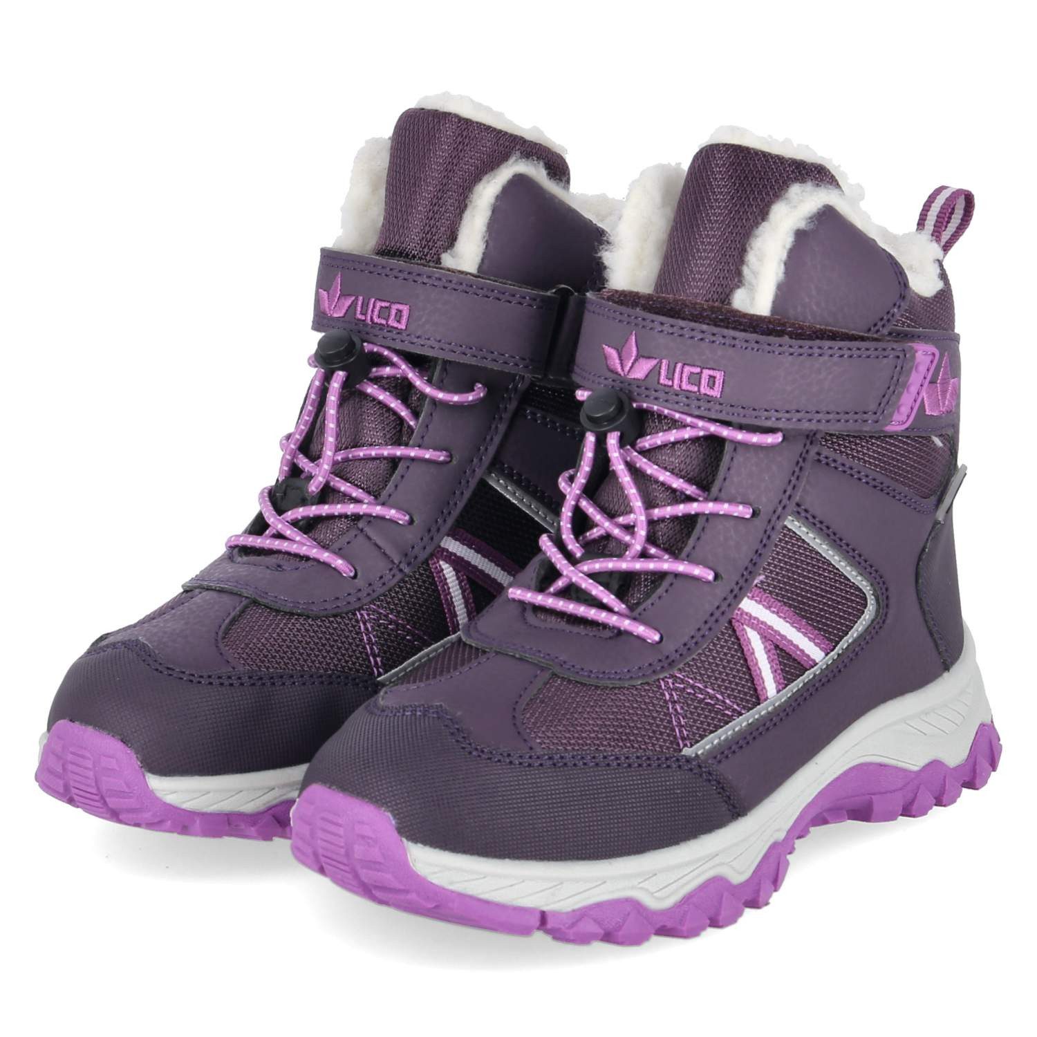 Lico Lico Schneeboots 720670 Unisex Textil & Synthetik purple Winterstiefel