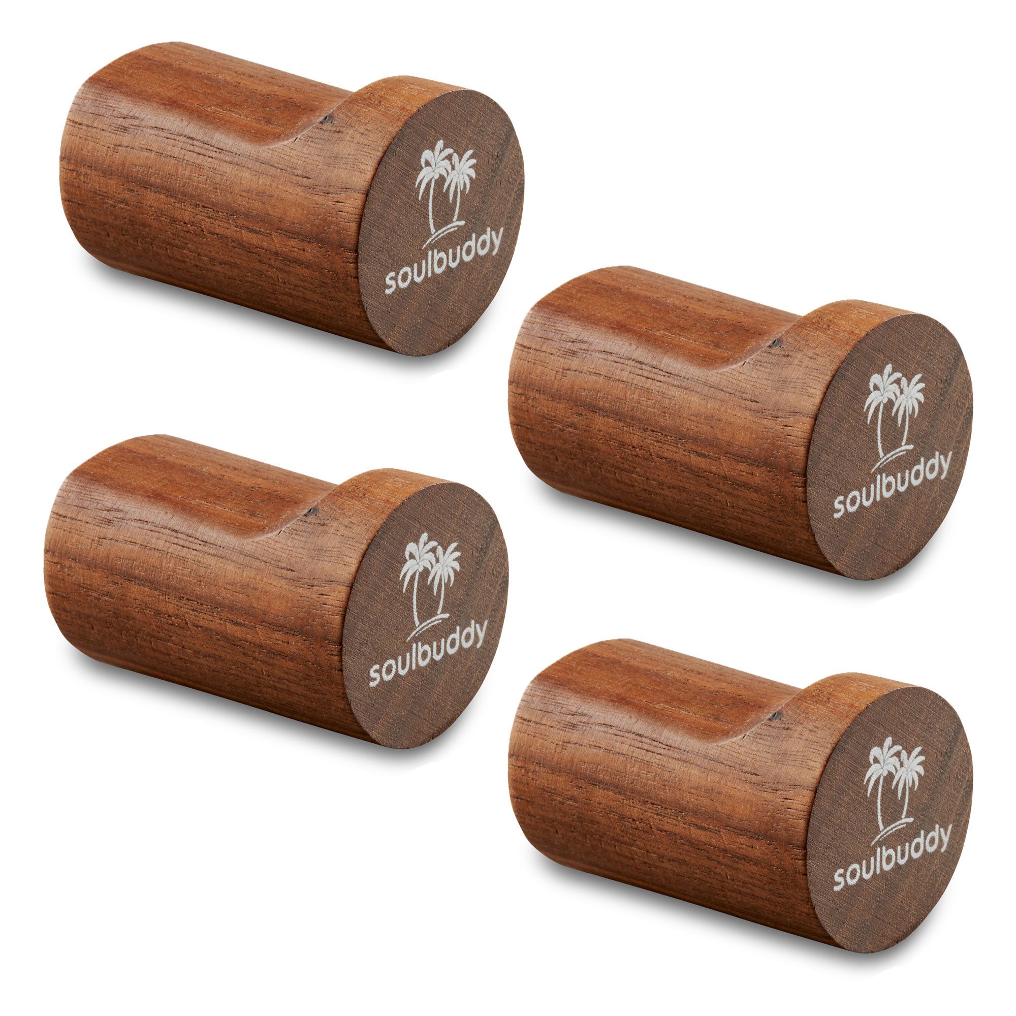 Soulbuddy Wandhaken Cap Haken, (Buche oder Walnuss, 4-St., Single, 2er-Set günstig online kaufen