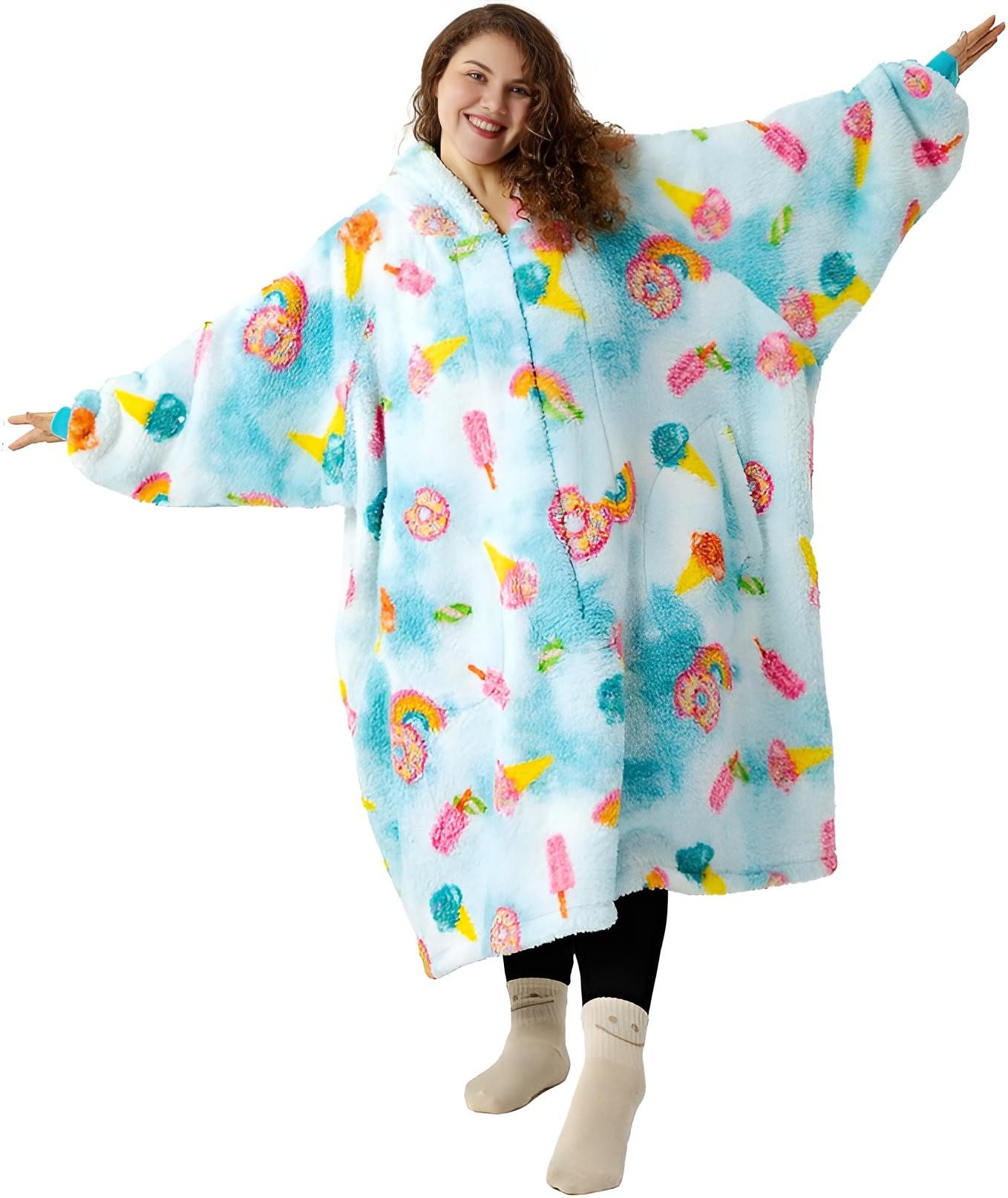 Diyarts Kapuzenpullover (flauschige Wolldecke, Oversize Hoodie) günstig online kaufen