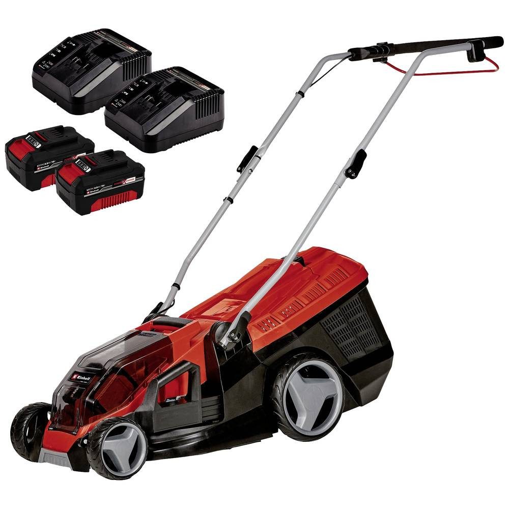Einhell Akku-Rasenmäher GE-CM 36/36 Li (2x4.0Ah 3413230 Akku, inkl. 2. Ladegerät, inkl. 2. Akku