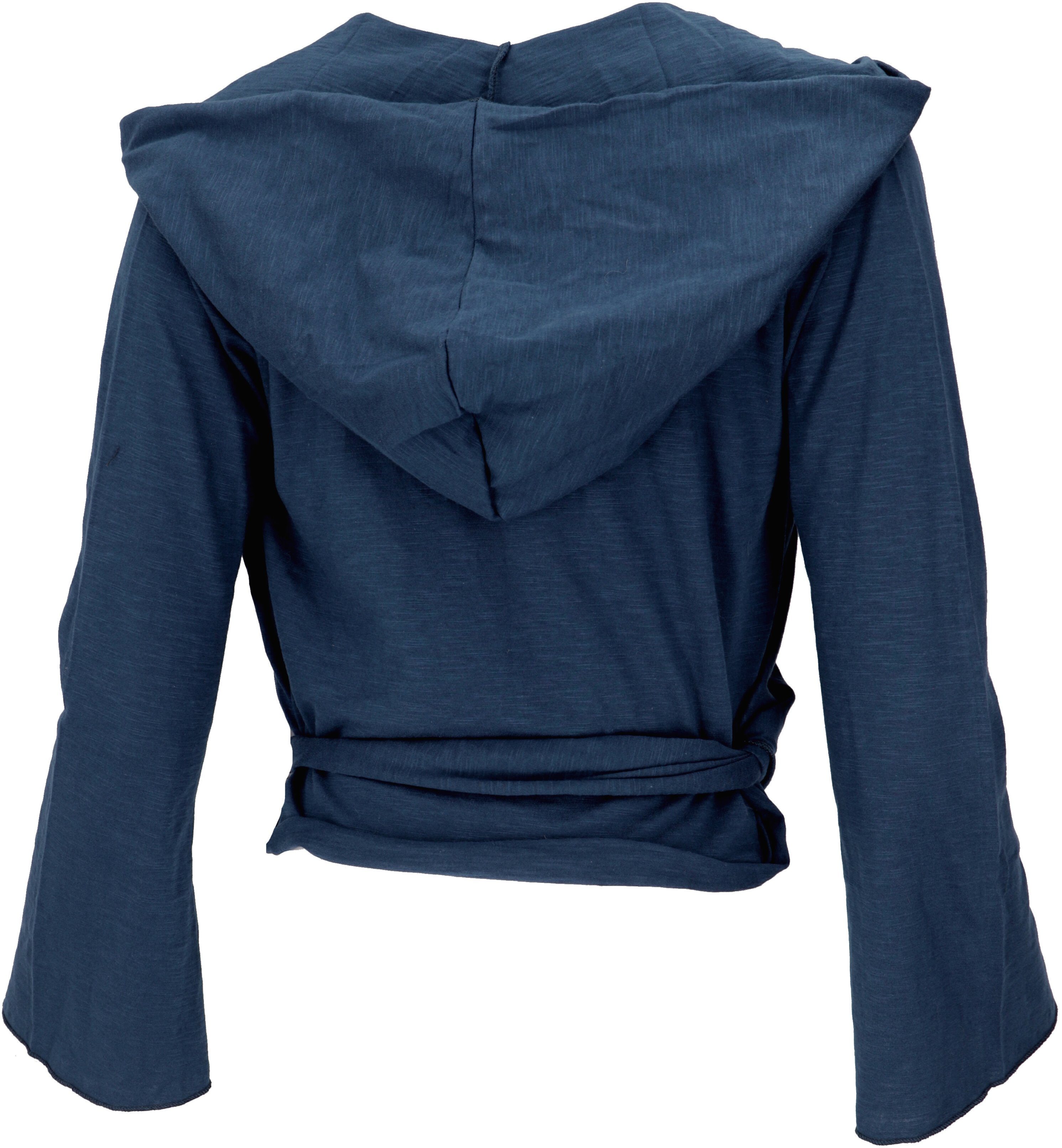 Guru-Shop Longsleeve Wickelshirt, Yogashirt, Langarmshirt mit.. günstig online kaufen